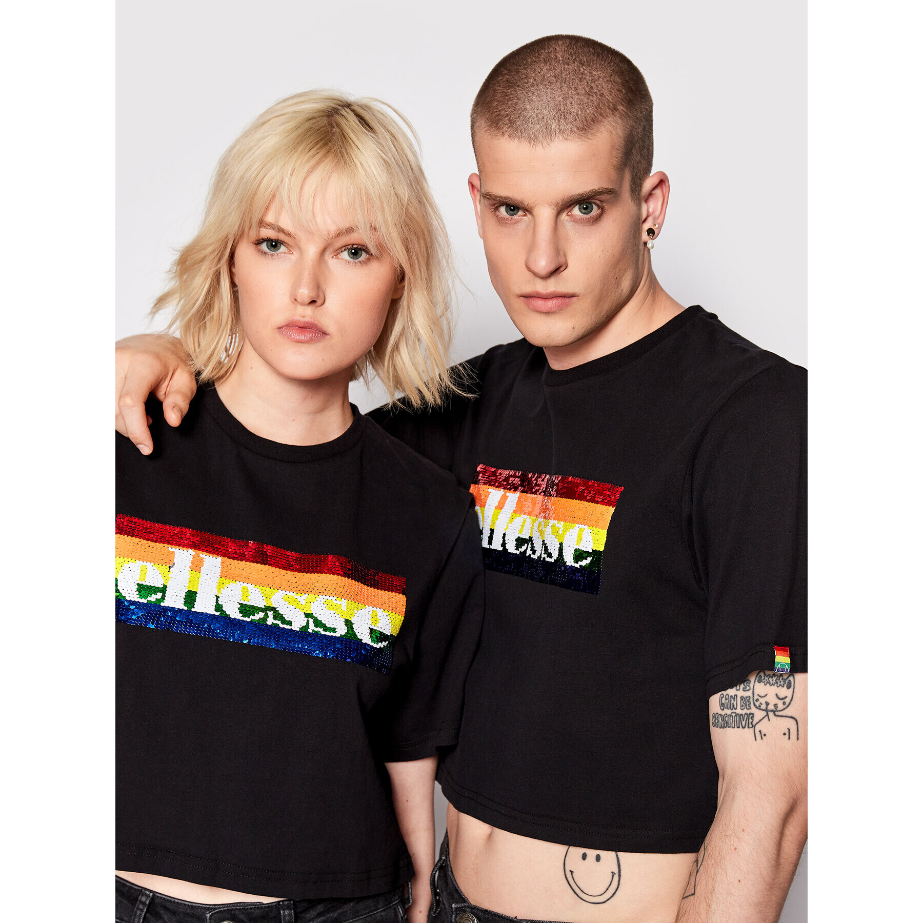 Ellesse Tričko Unisex Unicorn SHN15708 Čierna Loose Fit - Pepit.sk