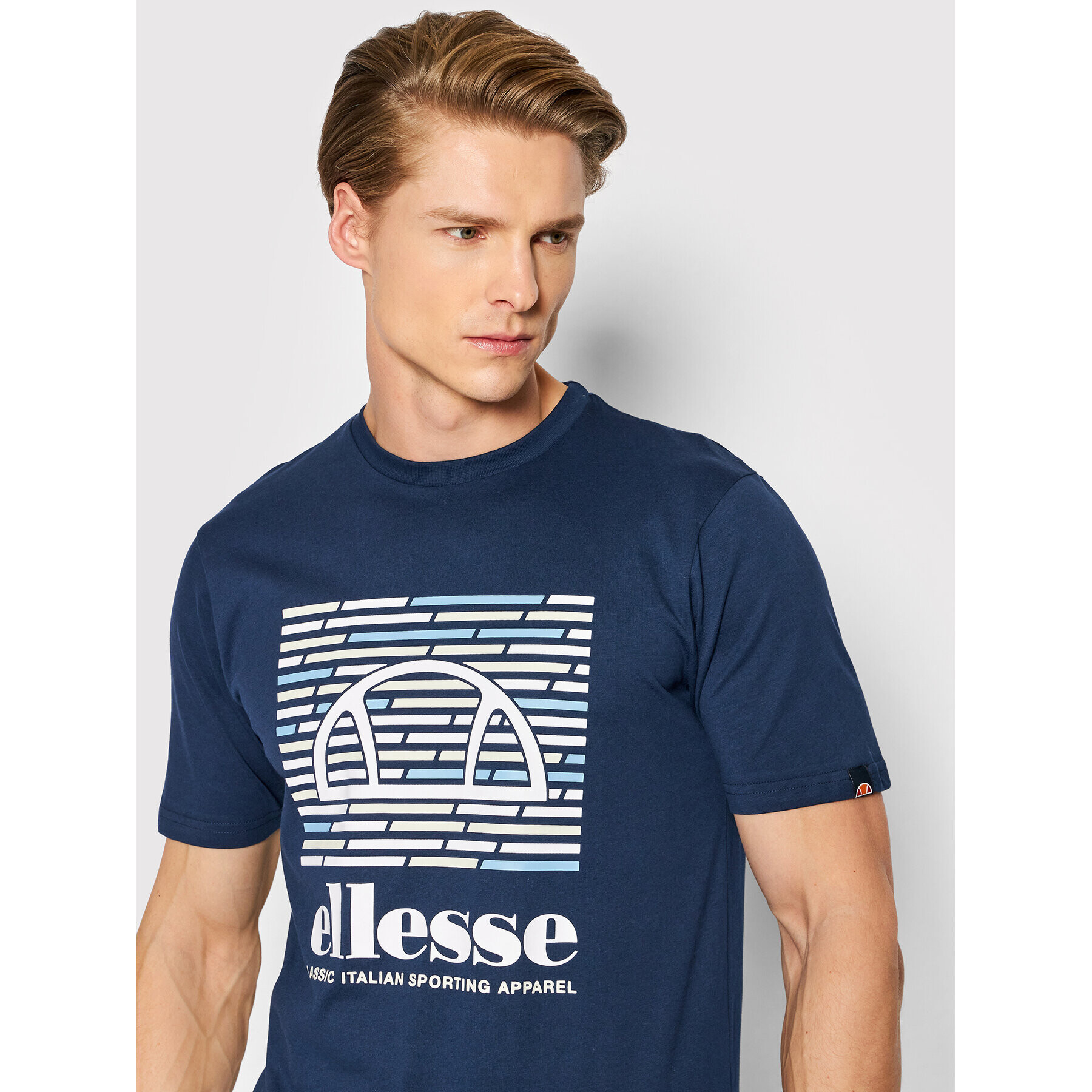 Ellesse Tričko Viero SHM13823 Tmavomodrá Regular Fit - Pepit.sk