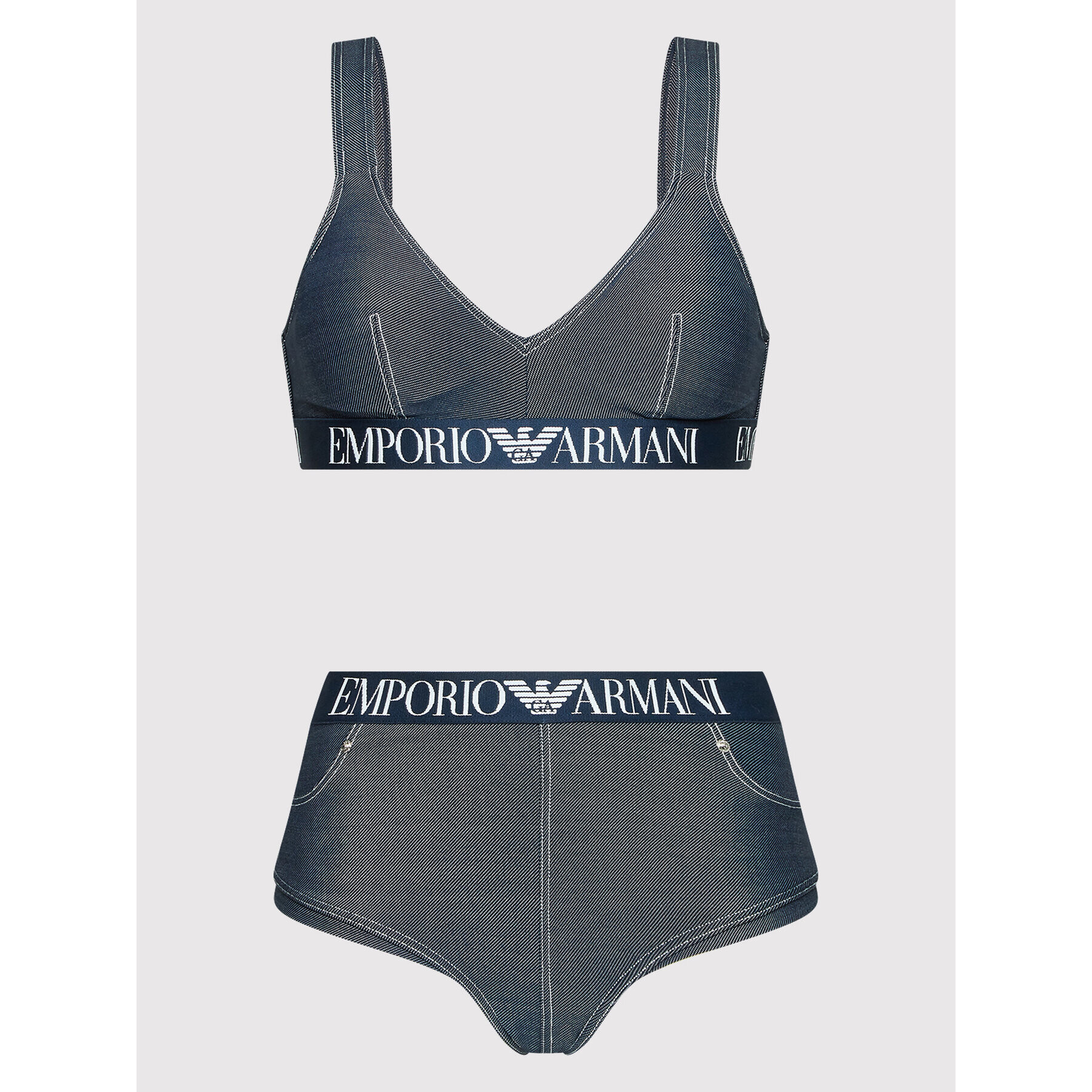 Emporio Armani Bikiny 262509 2R342 01731 Tmavomodrá - Pepit.sk