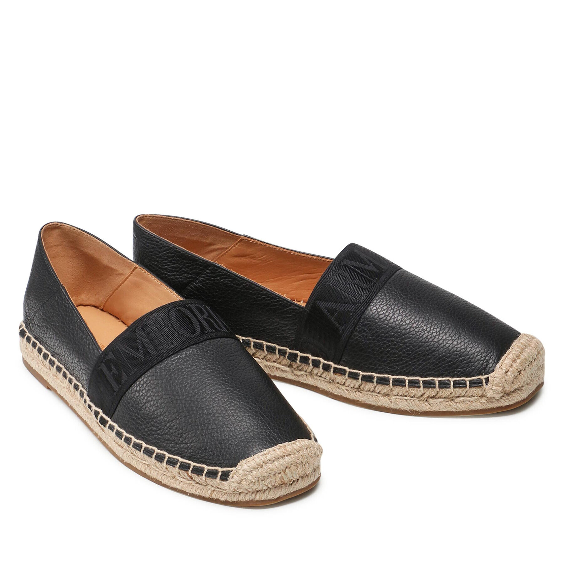 Emporio Armani Espadrilky X4S026 XN173 00002 Čierna - Pepit.sk