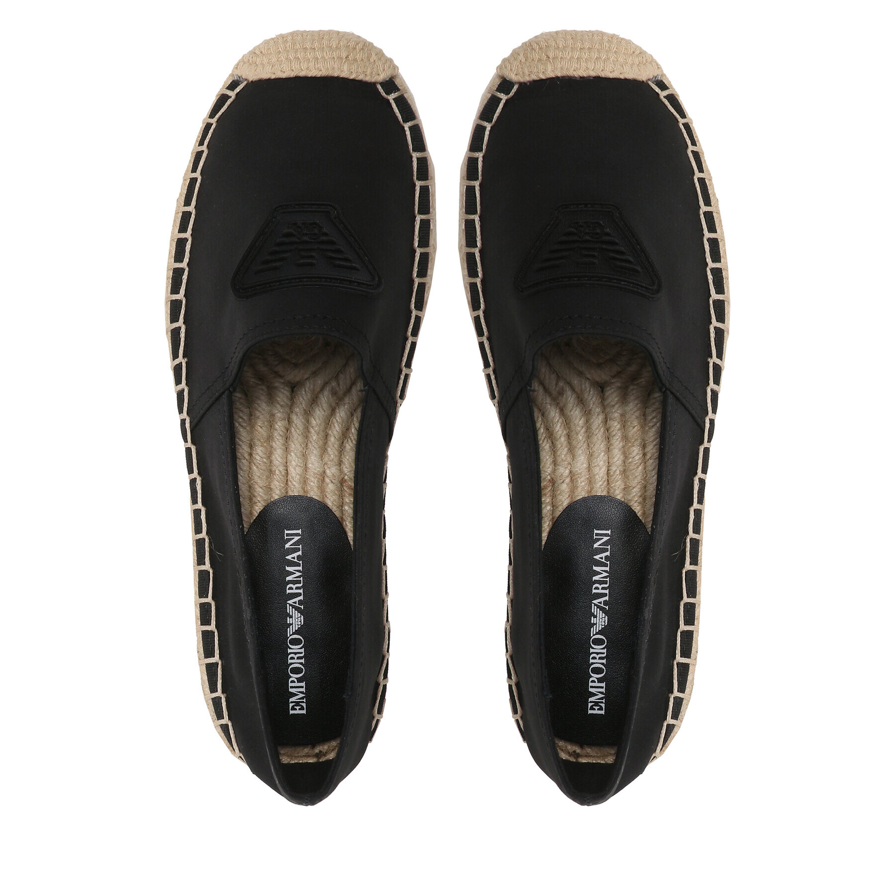 Emporio Armani Espadrilky XVSS03 XN742 K001 Čierna - Pepit.sk