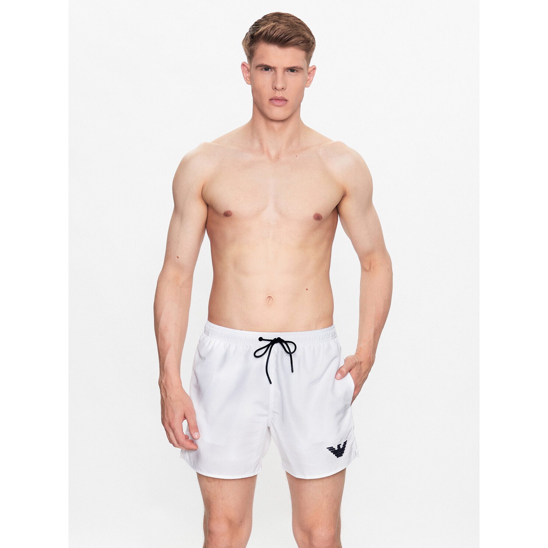 Emporio Armani Plavecké šortky 211740 3R427 00010 Biela Regular Fit - Pepit.sk