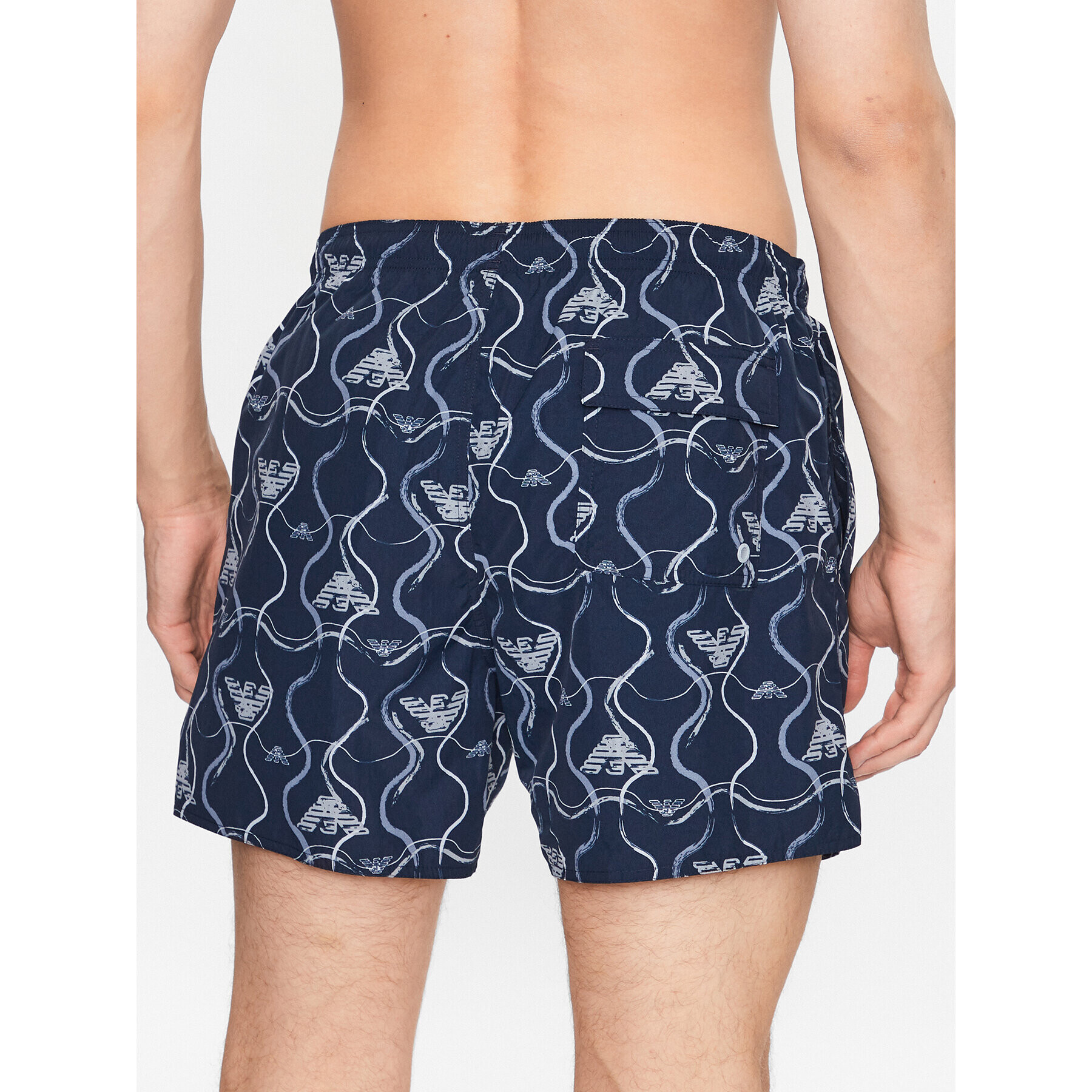 Emporio Armani Plavecké šortky 211740 3R444 18736 Tmavomodrá Regular Fit - Pepit.sk