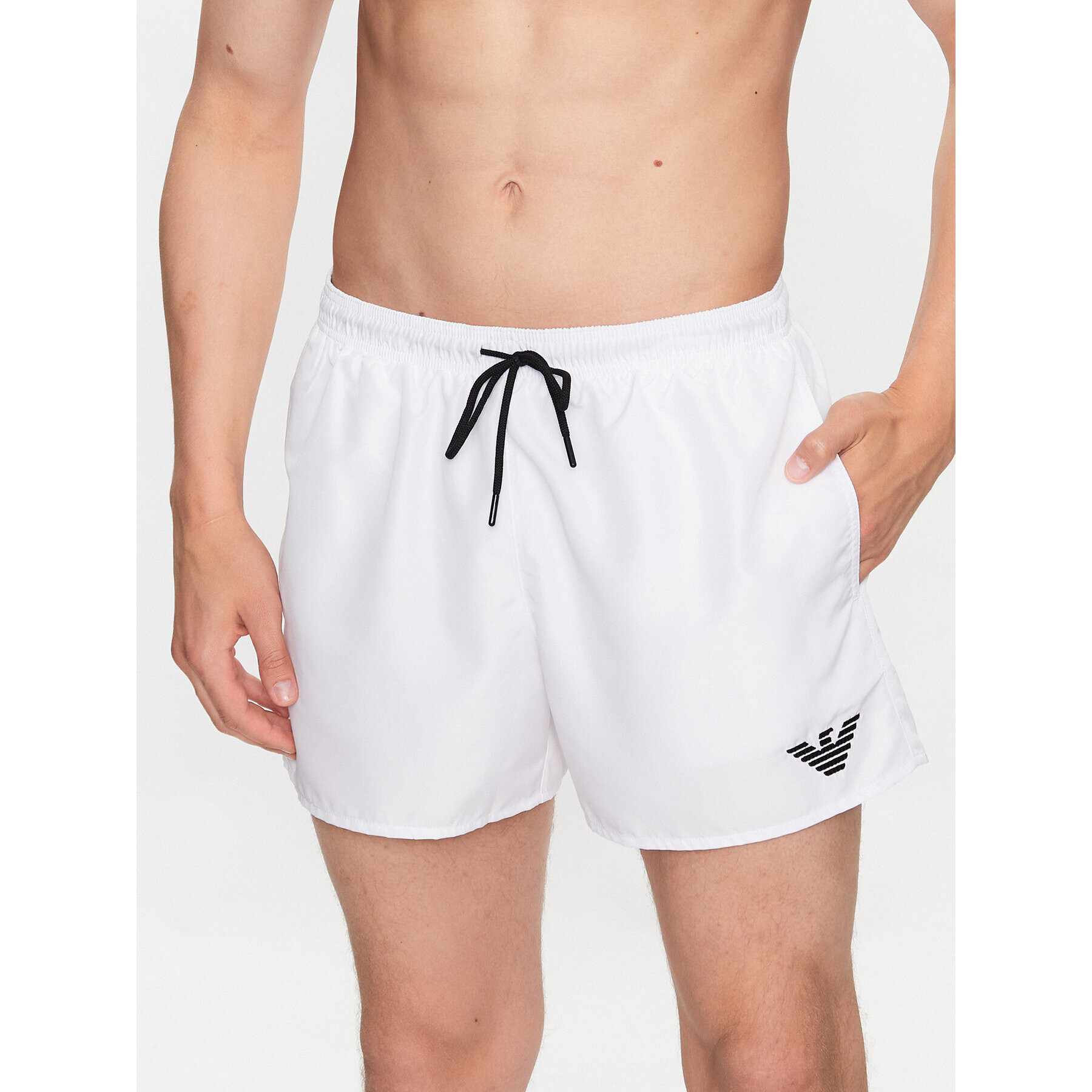 Emporio Armani Plavecké šortky 211752 3R438 00010 Biela Regular Fit - Pepit.sk