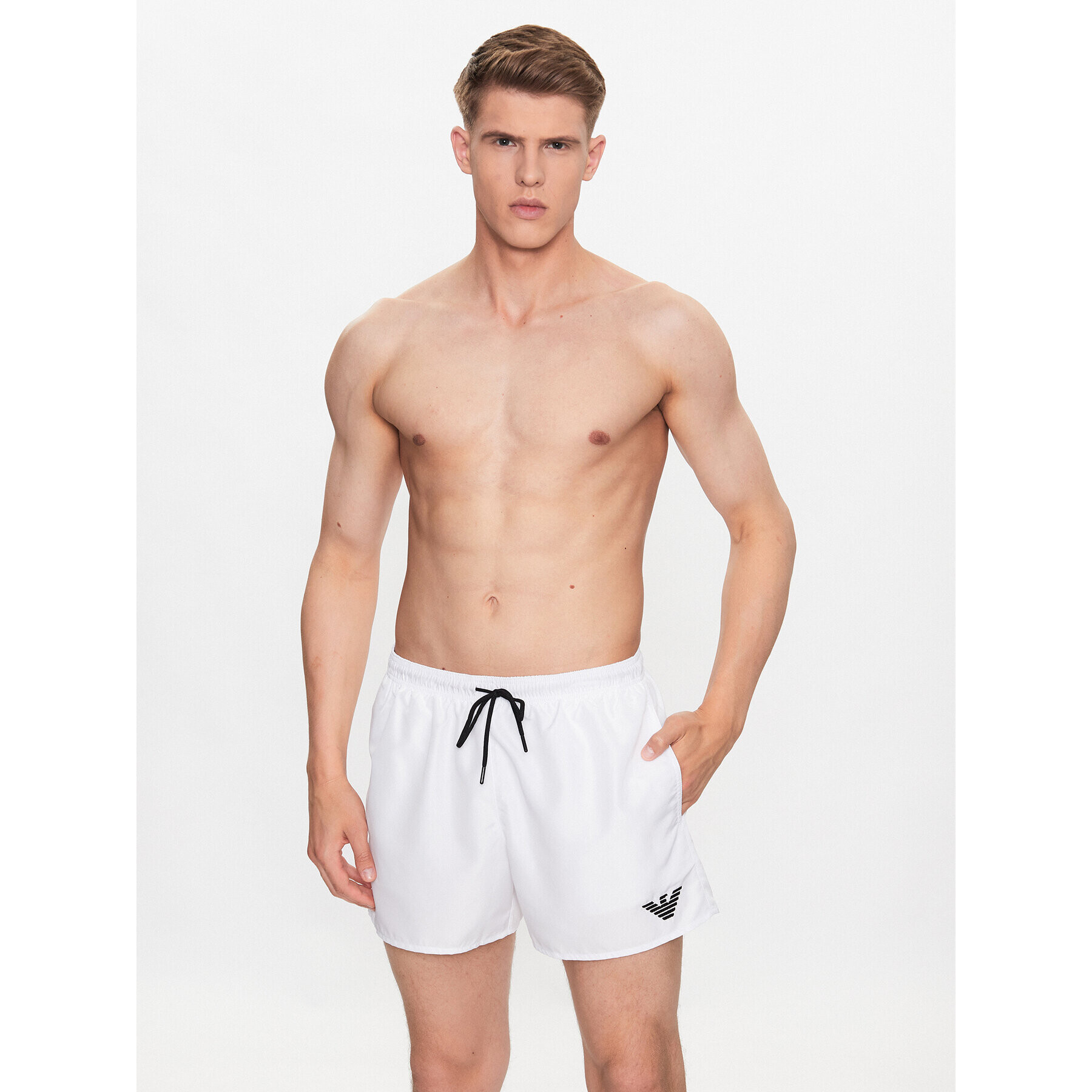 Emporio Armani Plavecké šortky 211752 3R438 00010 Biela Regular Fit - Pepit.sk