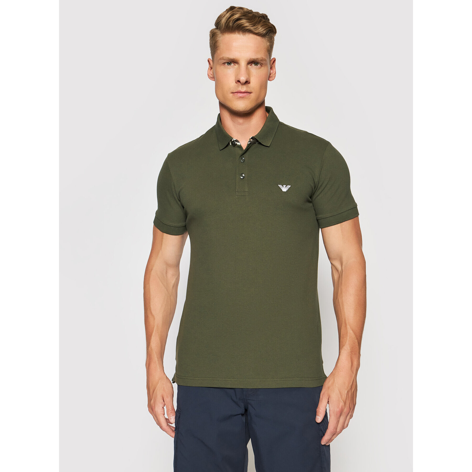 Emporio Armani Polokošeľa 211804 1P461 00284 Zelená Regular Fit - Pepit.sk