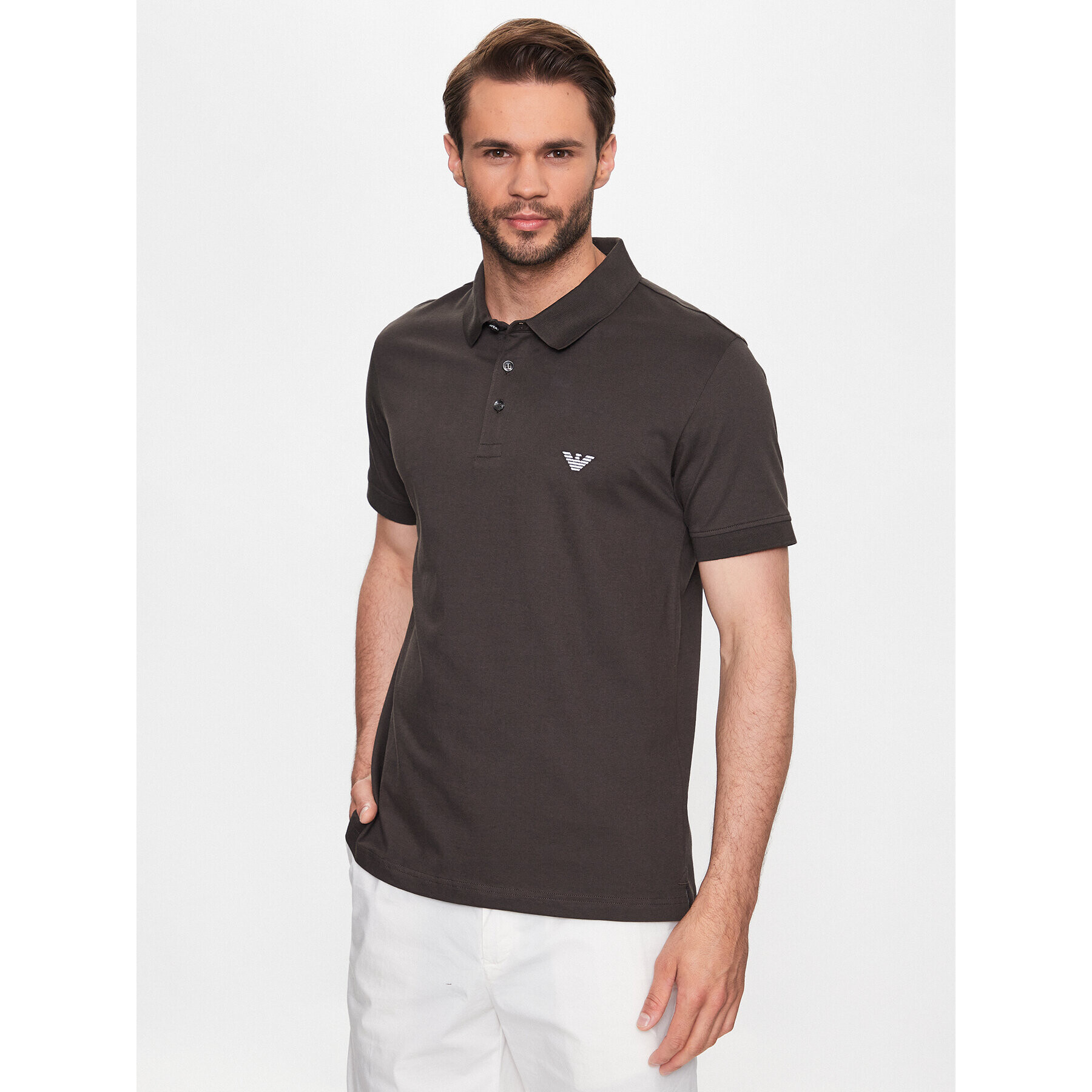 Emporio Armani Polokošeľa 211804 3R461 06154 Sivá Regular Fit - Pepit.sk