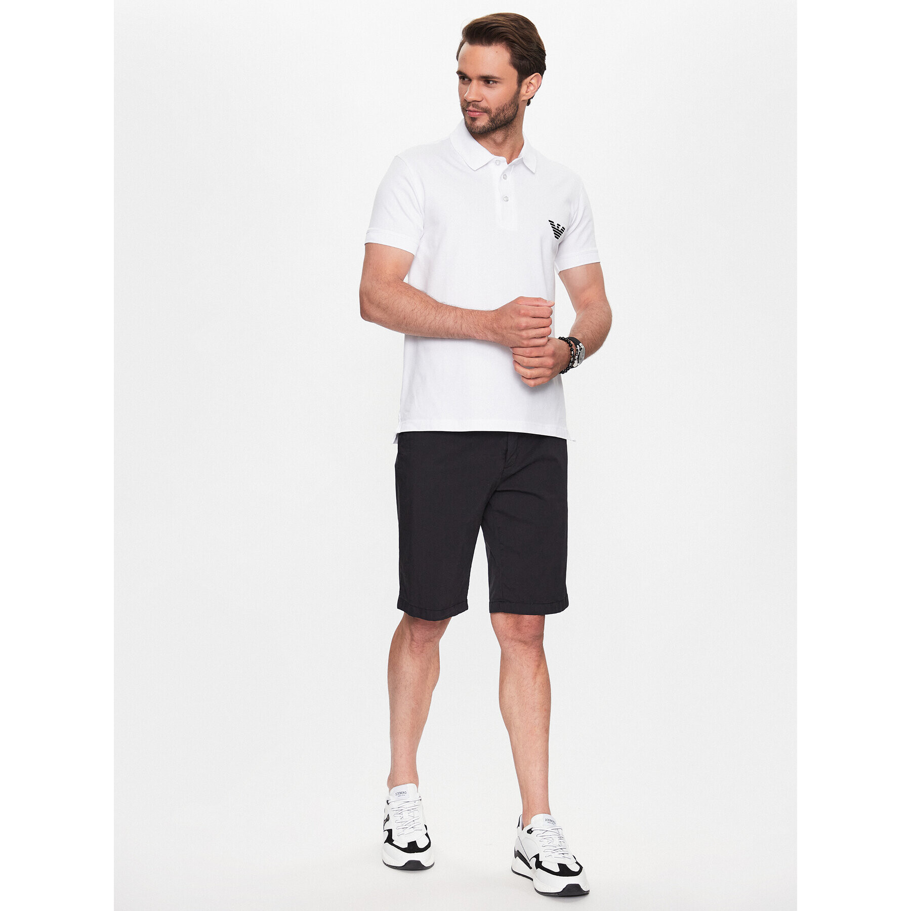 Emporio Armani Polokošeľa 211804 3R482 00010 Biela Regular Fit - Pepit.sk