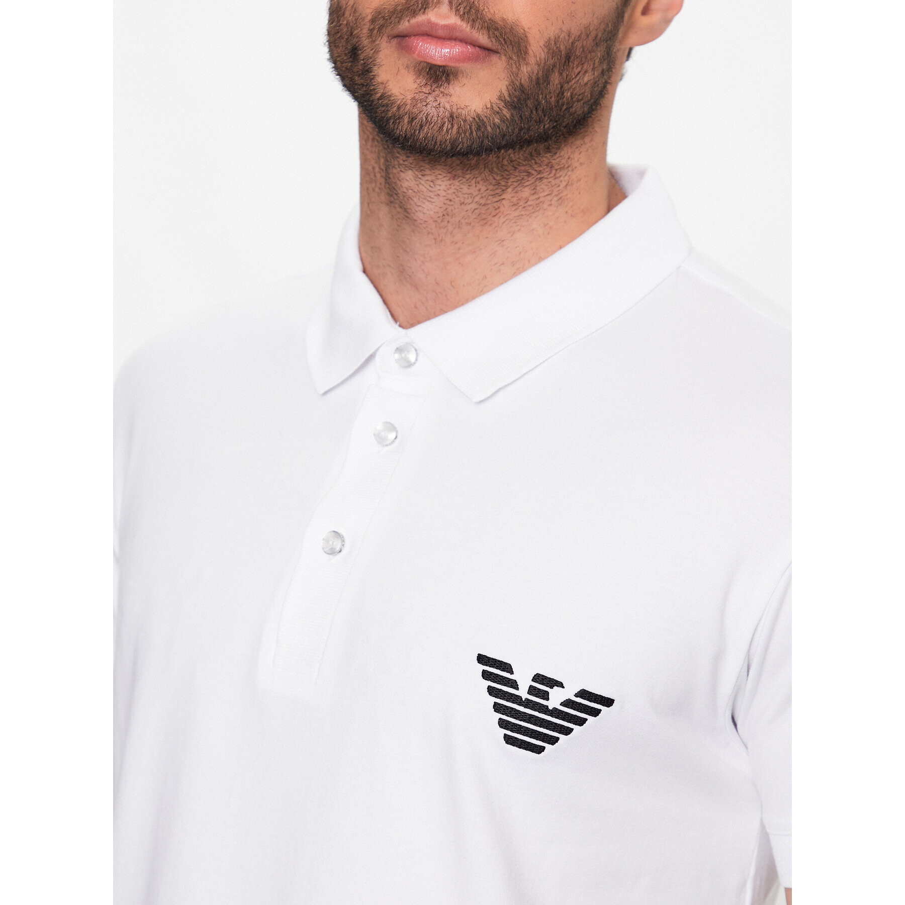 Emporio Armani Polokošeľa 211804 3R482 00010 Biela Regular Fit - Pepit.sk