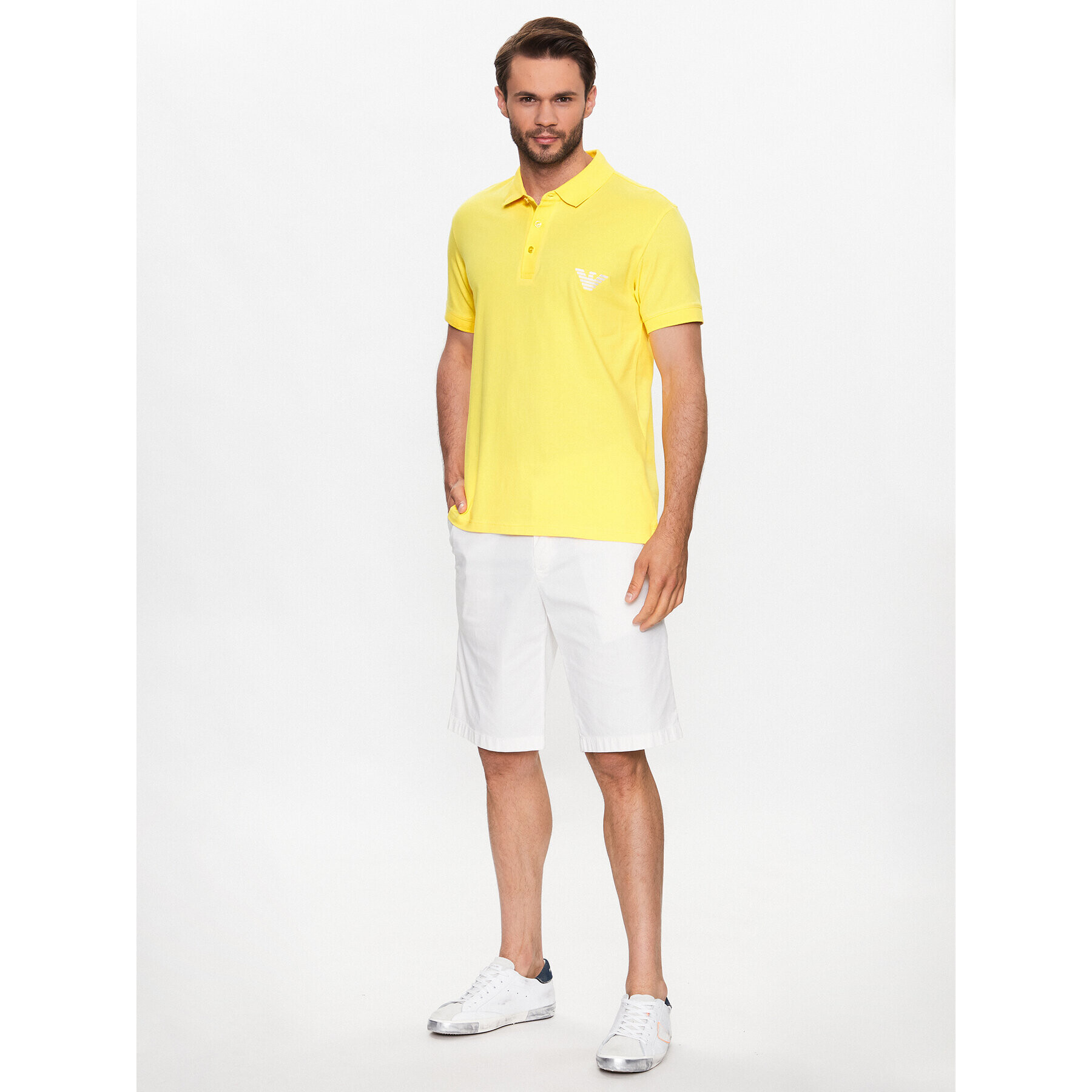 Emporio Armani Polokošeľa 211804 3R482 10760 Žltá Regular Fit - Pepit.sk