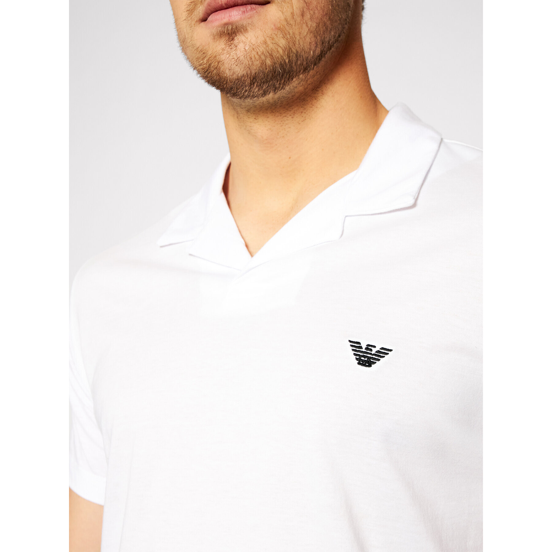 Emporio Armani Polokošeľa 211837 1P472 00010 Biela Regular Fit - Pepit.sk