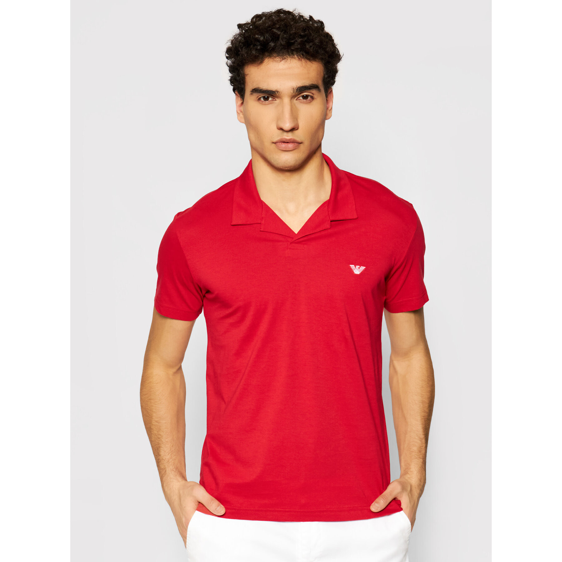 Emporio Armani Polokošeľa 211837 1P472 06574 Červená Regular Fit - Pepit.sk