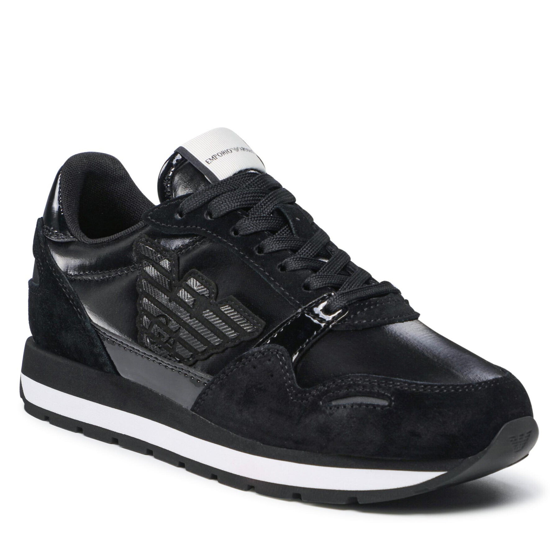 Emporio Armani Sneakersy X3X058 XN033 Q467 Čierna - Pepit.sk