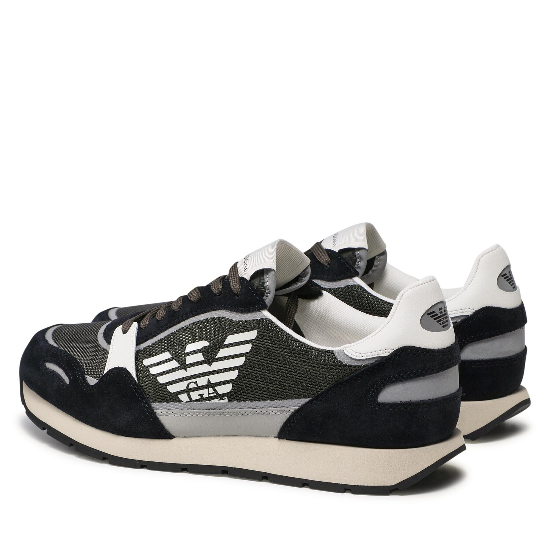 Emporio Armani Sneakersy X4X537 XM678 Q446 Kaki - Pepit.sk