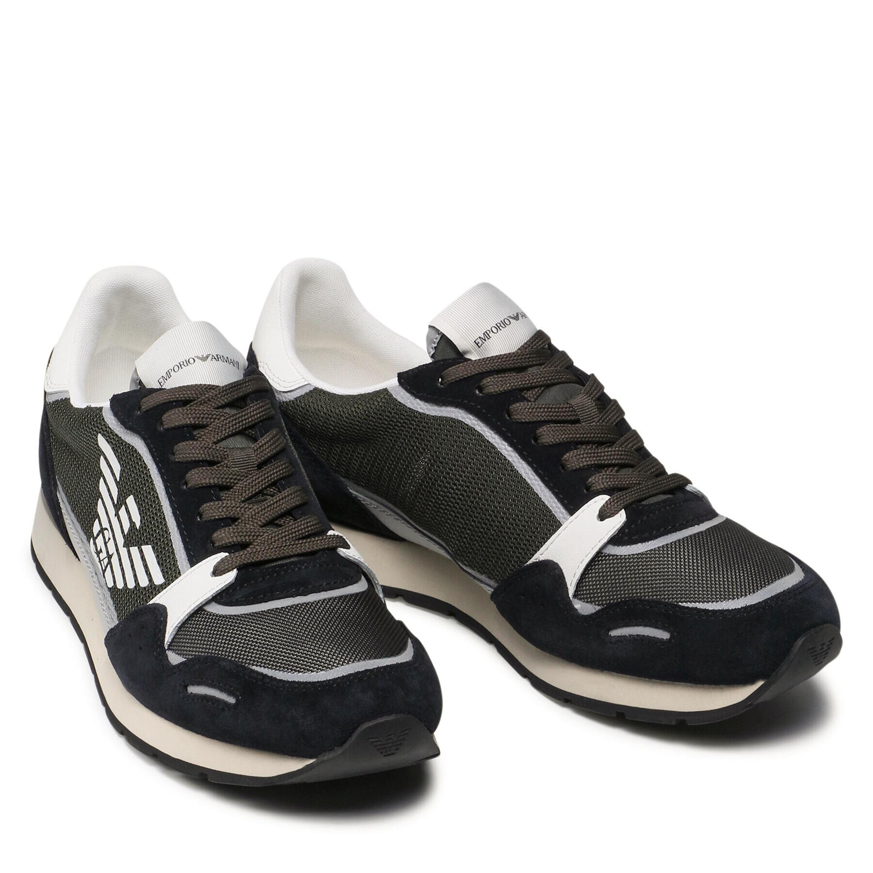 Emporio Armani Sneakersy X4X537 XM678 Q446 Kaki - Pepit.sk