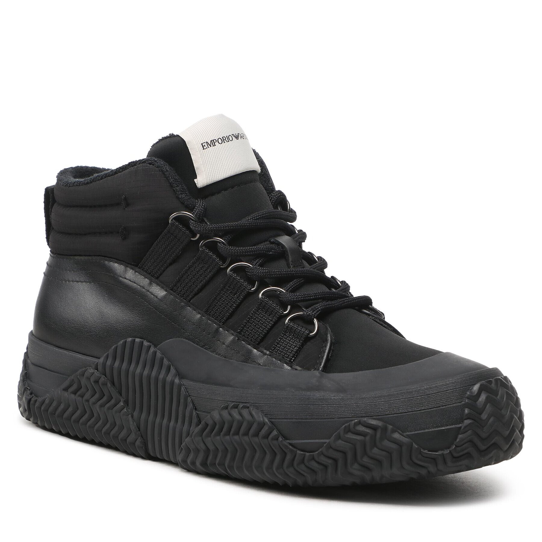 Emporio Armani Sneakersy X4Z116 XN738 K001 Čierna - Pepit.sk