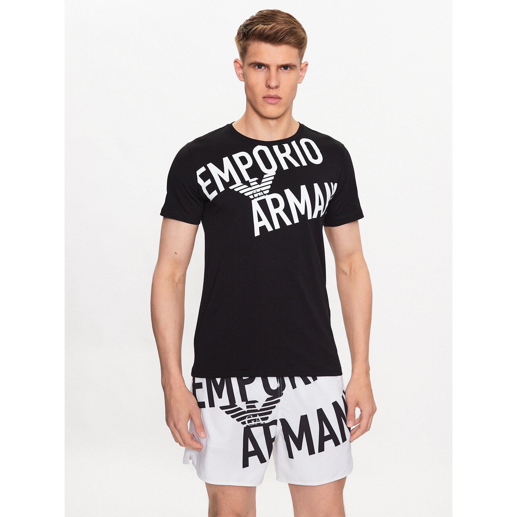 Emporio Armani Tričko 211818 3R476 21921 Čierna Regular Fit - Pepit.sk