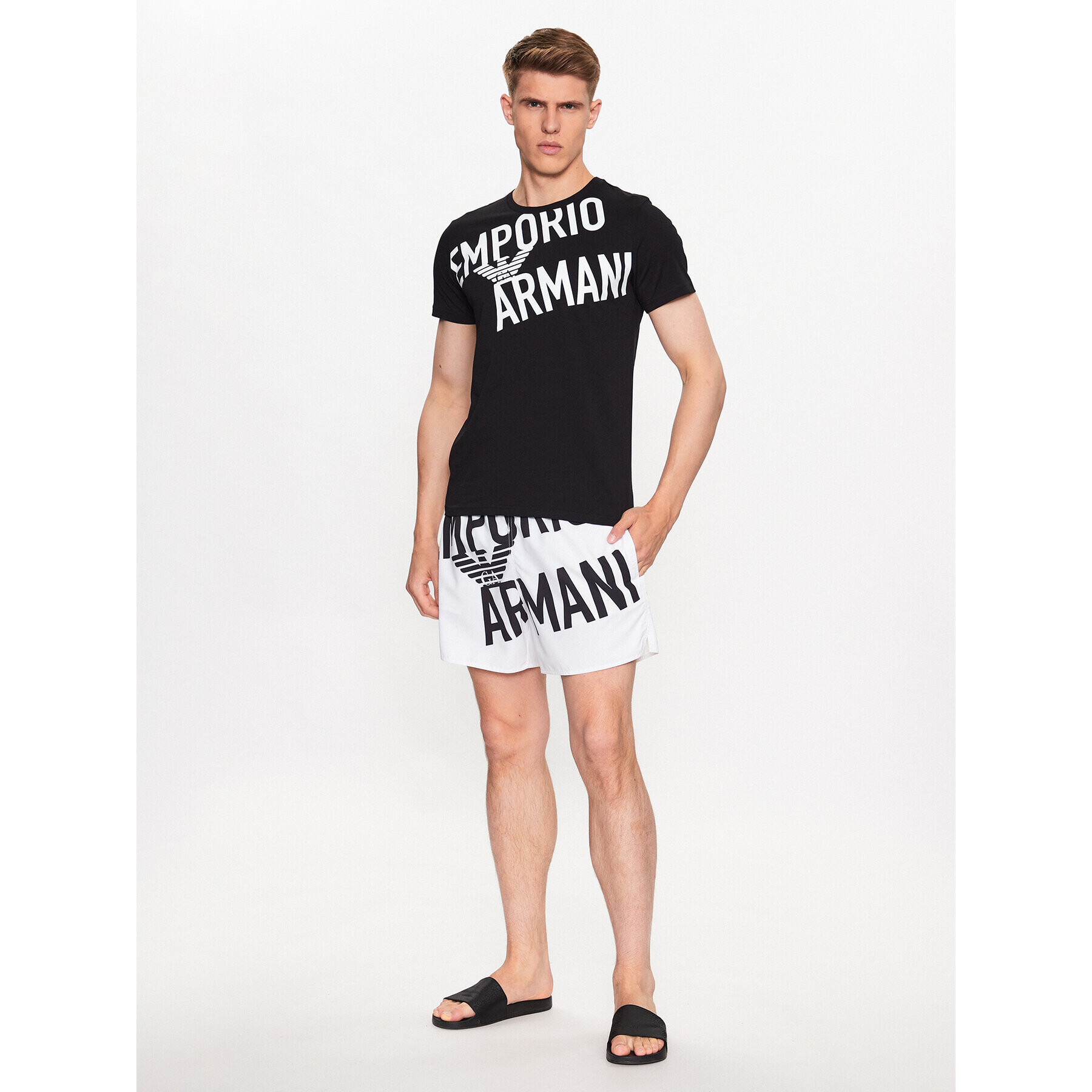 Emporio Armani Tričko 211818 3R476 21921 Čierna Regular Fit - Pepit.sk