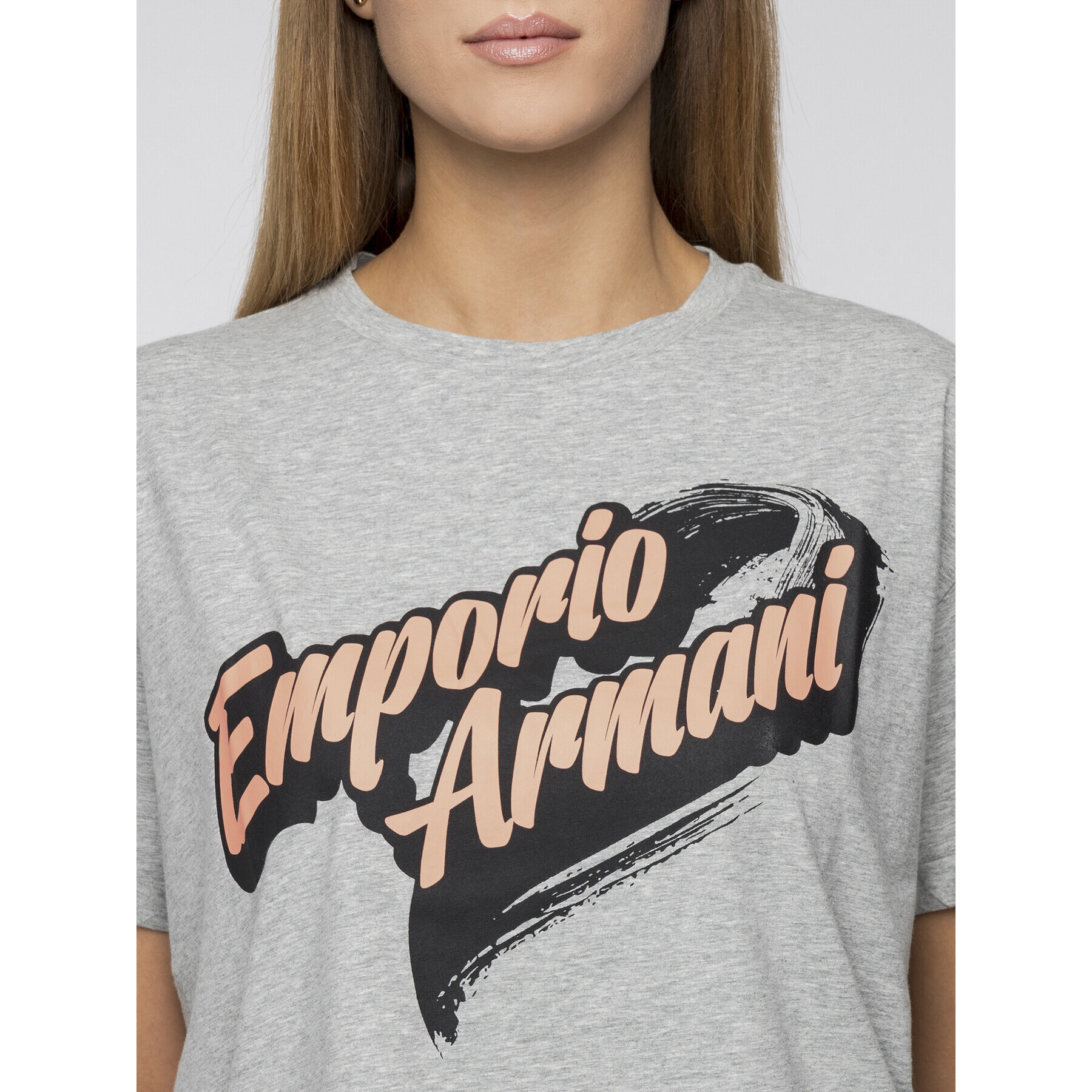 Emporio Armani Tričko 6G2T6A 2JQAZ 0616 Sivá Regular Fit - Pepit.sk