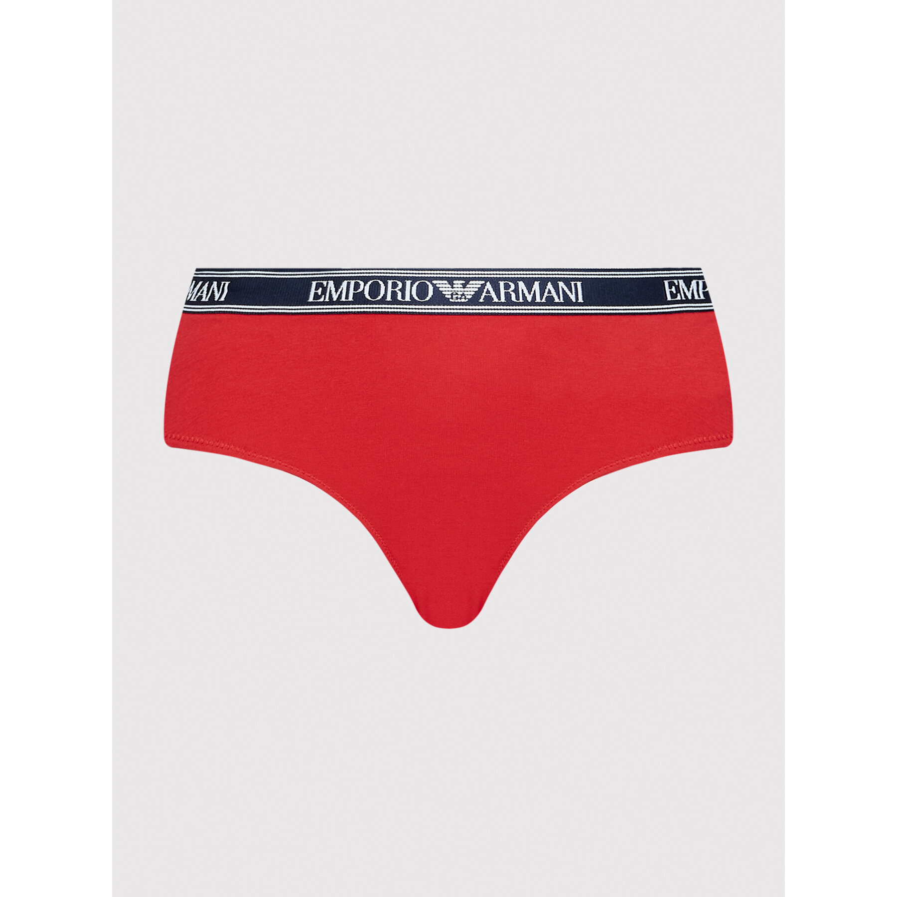 Emporio Armani Underwear Klasické nohavičky s vysokým pásom 164536 2R227 04574 Červená - Pepit.sk