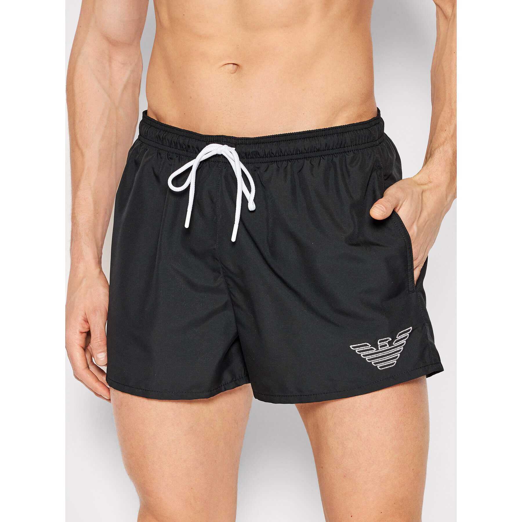 Emporio Armani Underwear Plavecké šortky 211752 2R438 00020 Čierna Regular Fit - Pepit.sk