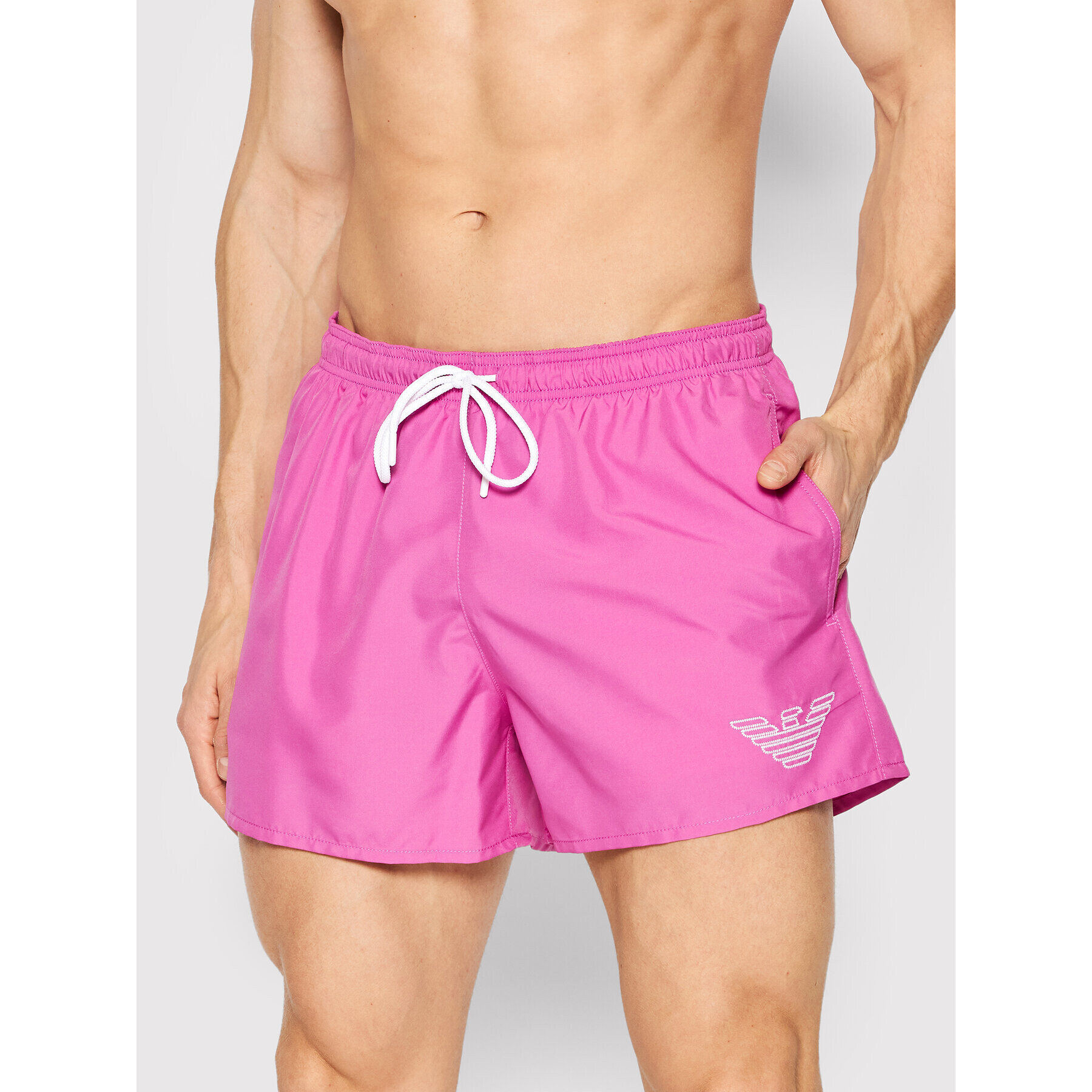 Emporio Armani Underwear Plavecké šortky 211752 2R438 05873 Ružová Regular Fit - Pepit.sk