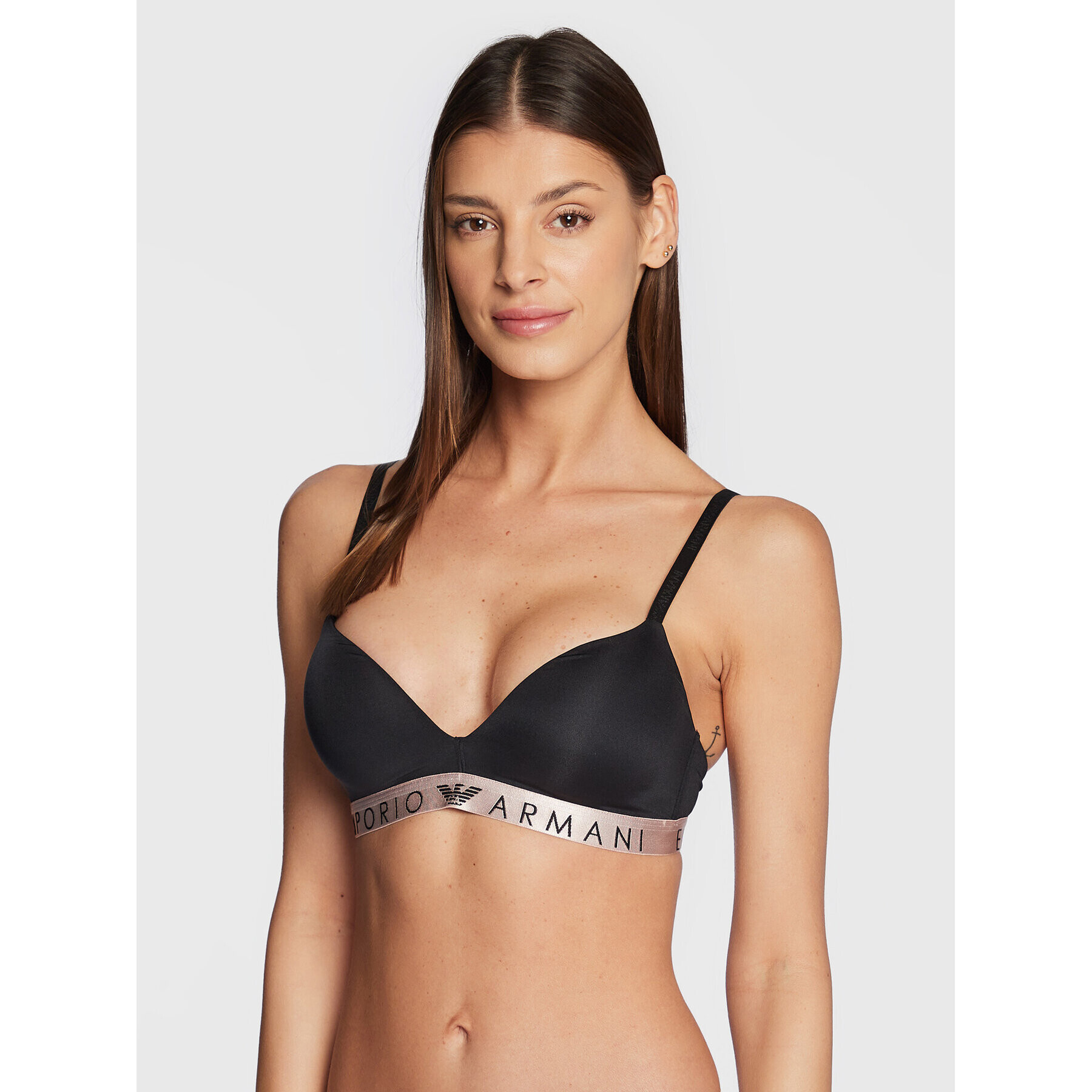 Emporio Armani Underwear Podprsenka bez kostíc 164410 2F235 00020 Čierna - Pepit.sk