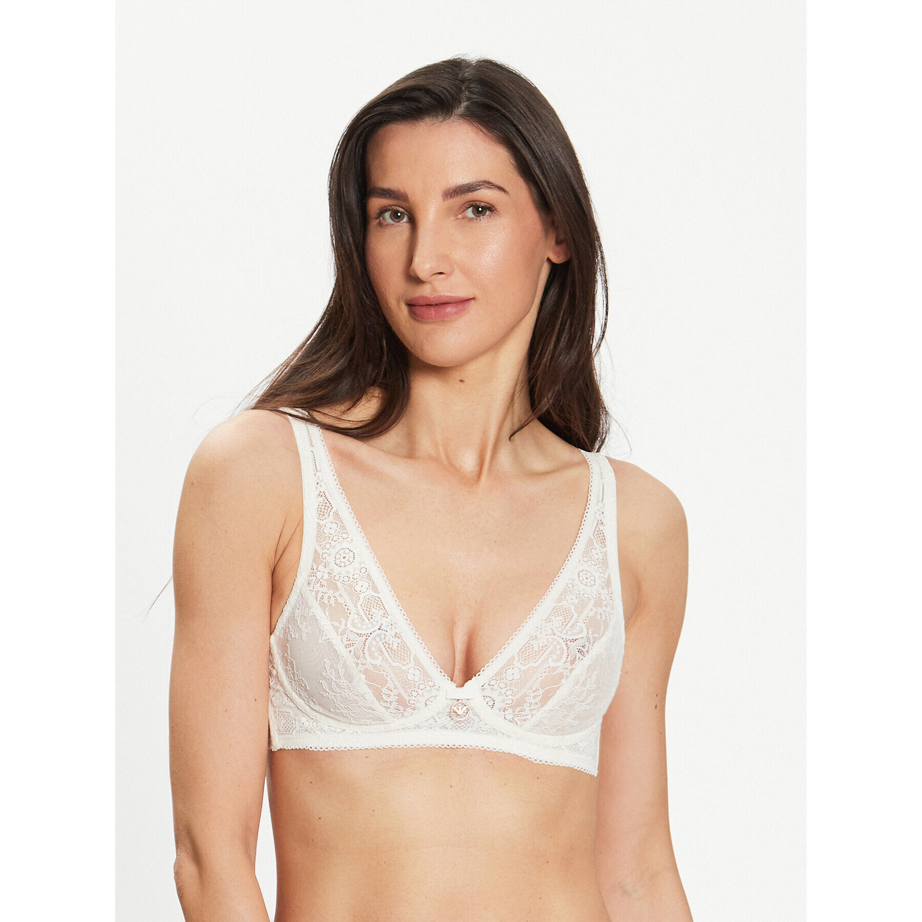 Emporio Armani Underwear Podprsenka Bralette 164224 3R215 92810 Écru - Pepit.sk