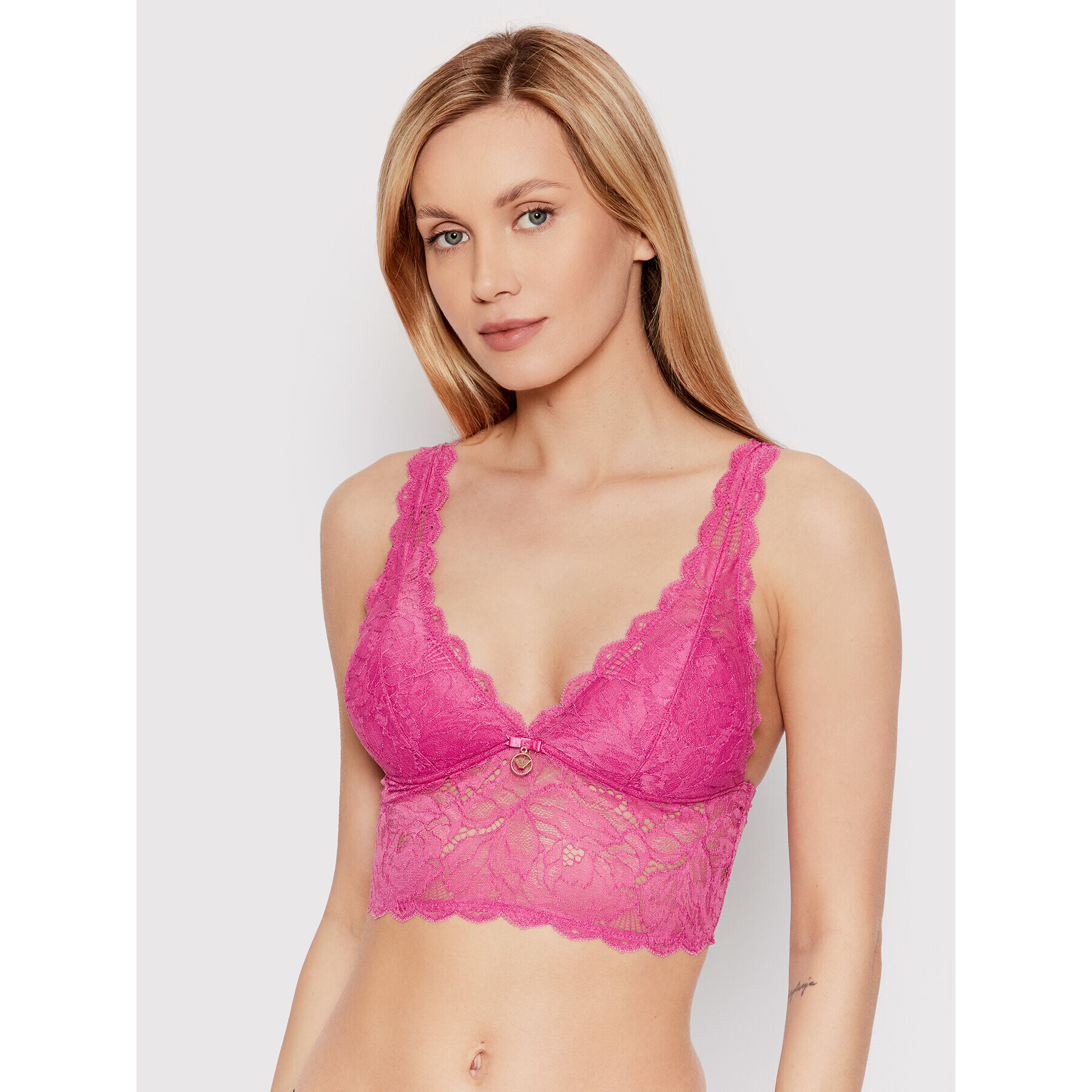 Emporio Armani Underwear Podprsenka Bralette 164313 2R218 05873 Ružová - Pepit.sk