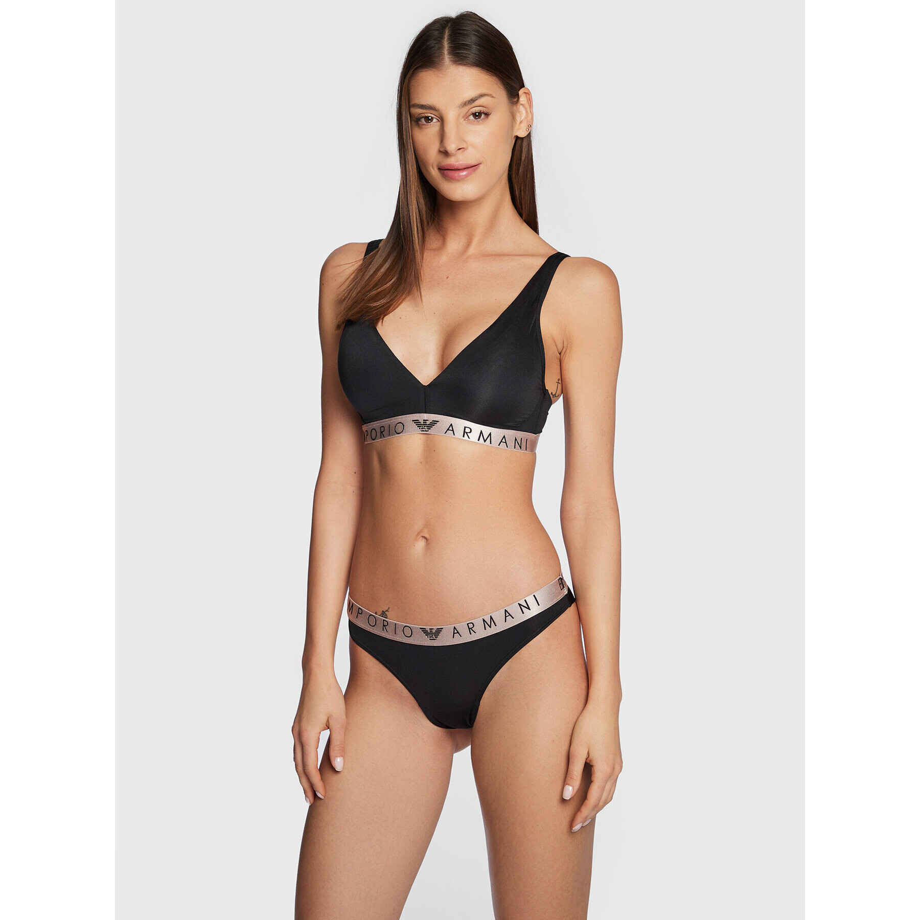 Emporio Armani Underwear Podprsenka Bralette 164530 2F235 00020 Čierna - Pepit.sk