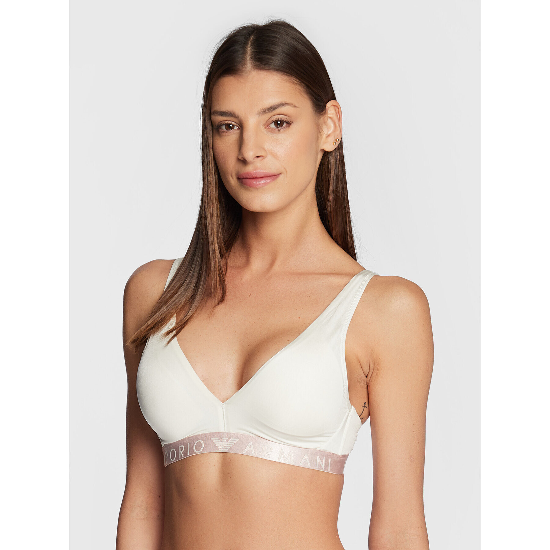 Emporio Armani Underwear Podprsenka Bralette 164530 2F235 09210 Biela - Pepit.sk