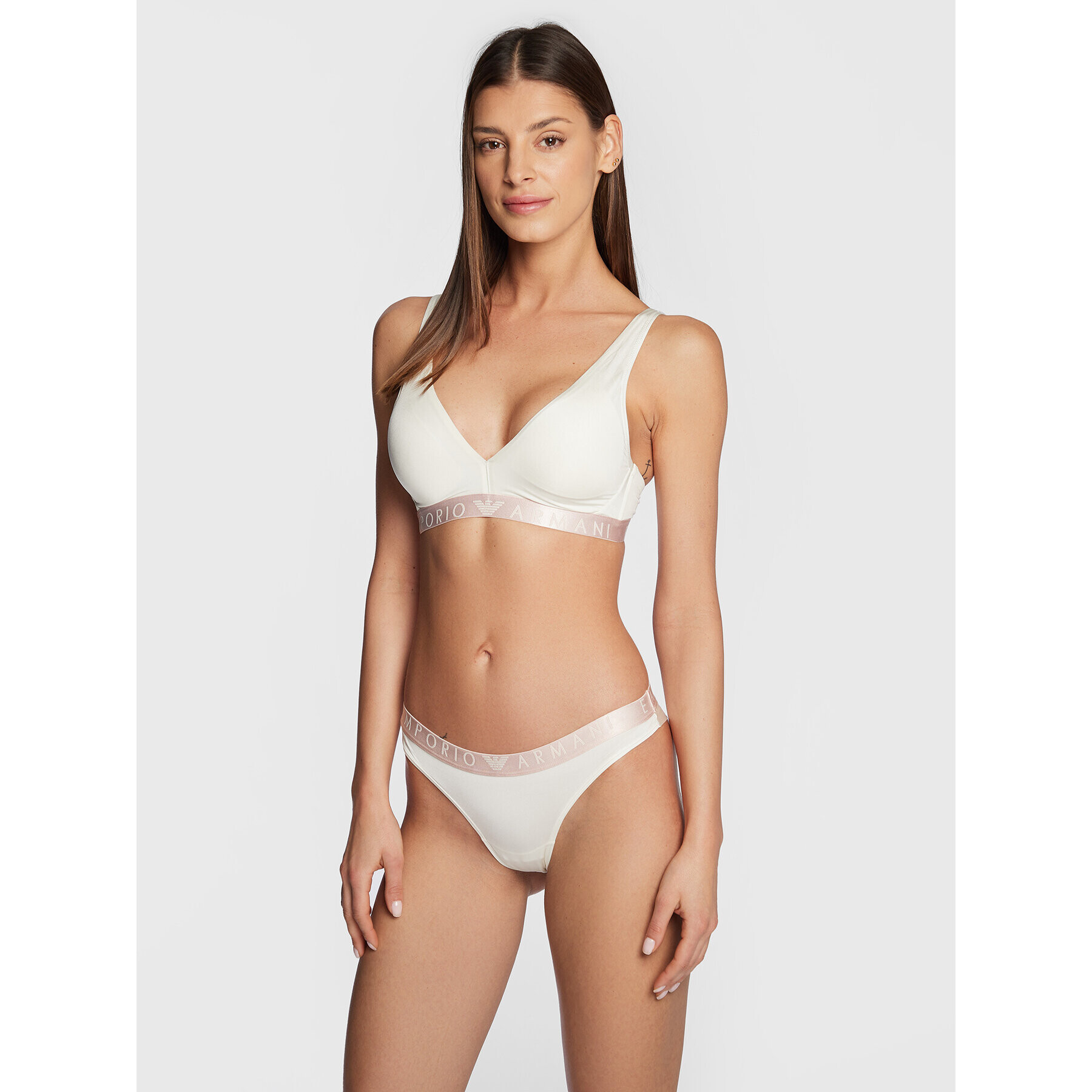 Emporio Armani Underwear Podprsenka Bralette 164530 2F235 09210 Biela - Pepit.sk