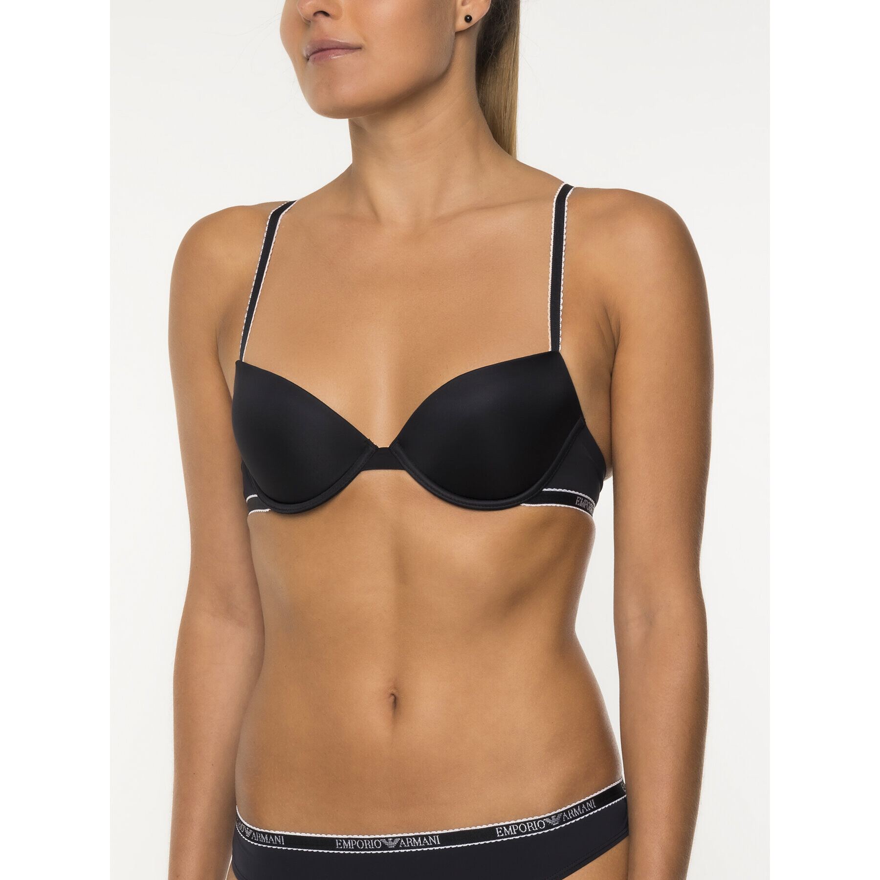 Emporio Armani Underwear Podprsenka Push-up 162394 CC235 00020 Čierna - Pepit.sk