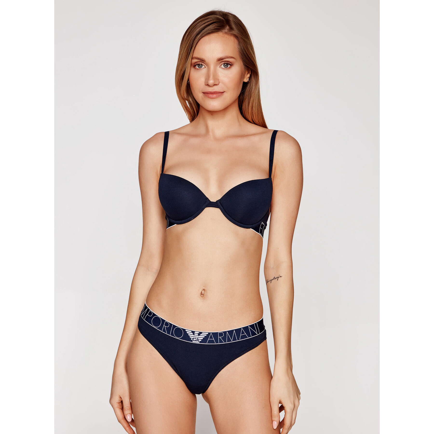 Emporio Armani Underwear Podprsenka Push-up 164394 1P227 00135 Tmavomodrá - Pepit.sk