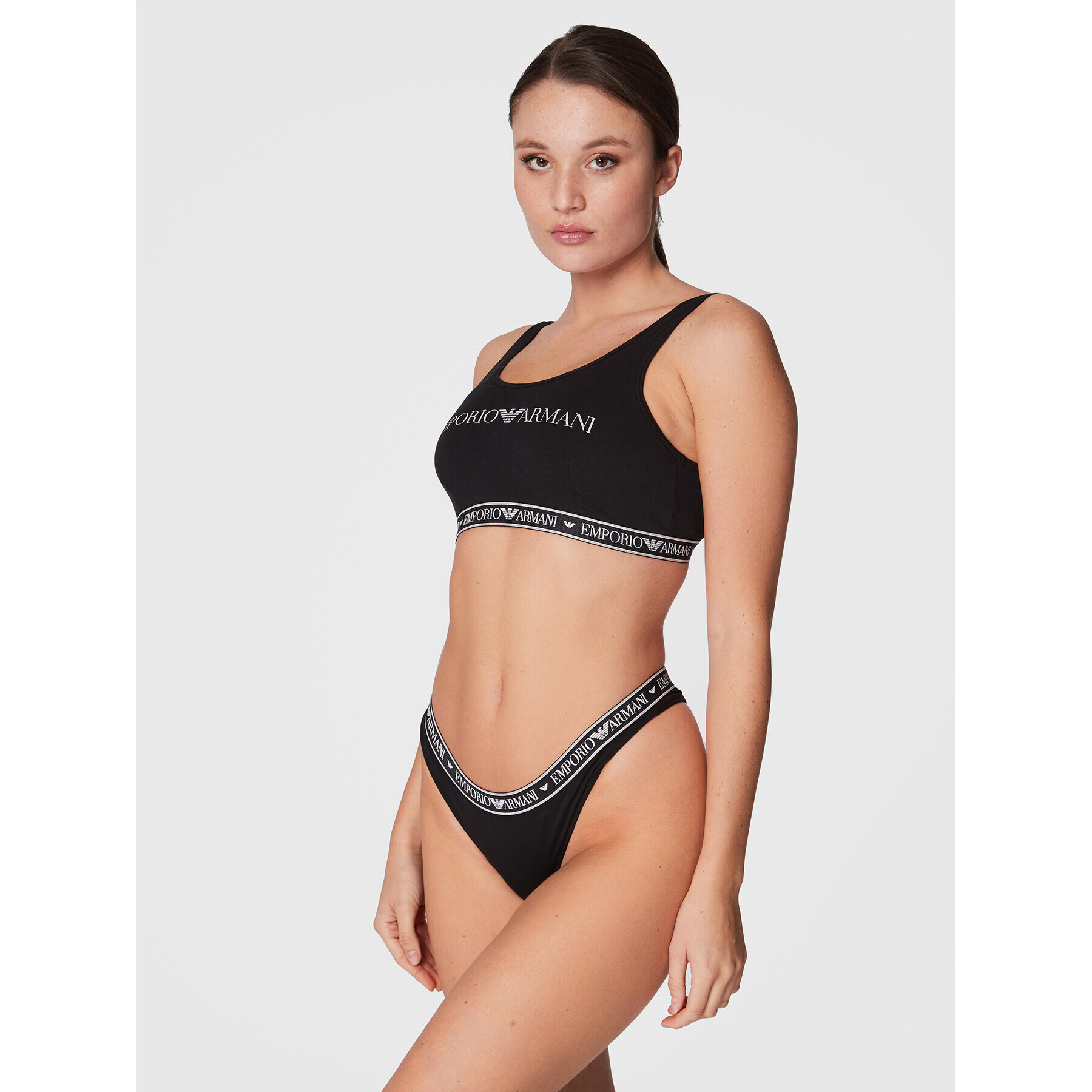 Emporio Armani Underwear Podprsenkový top 164403 2F227 00020 Čierna - Pepit.sk