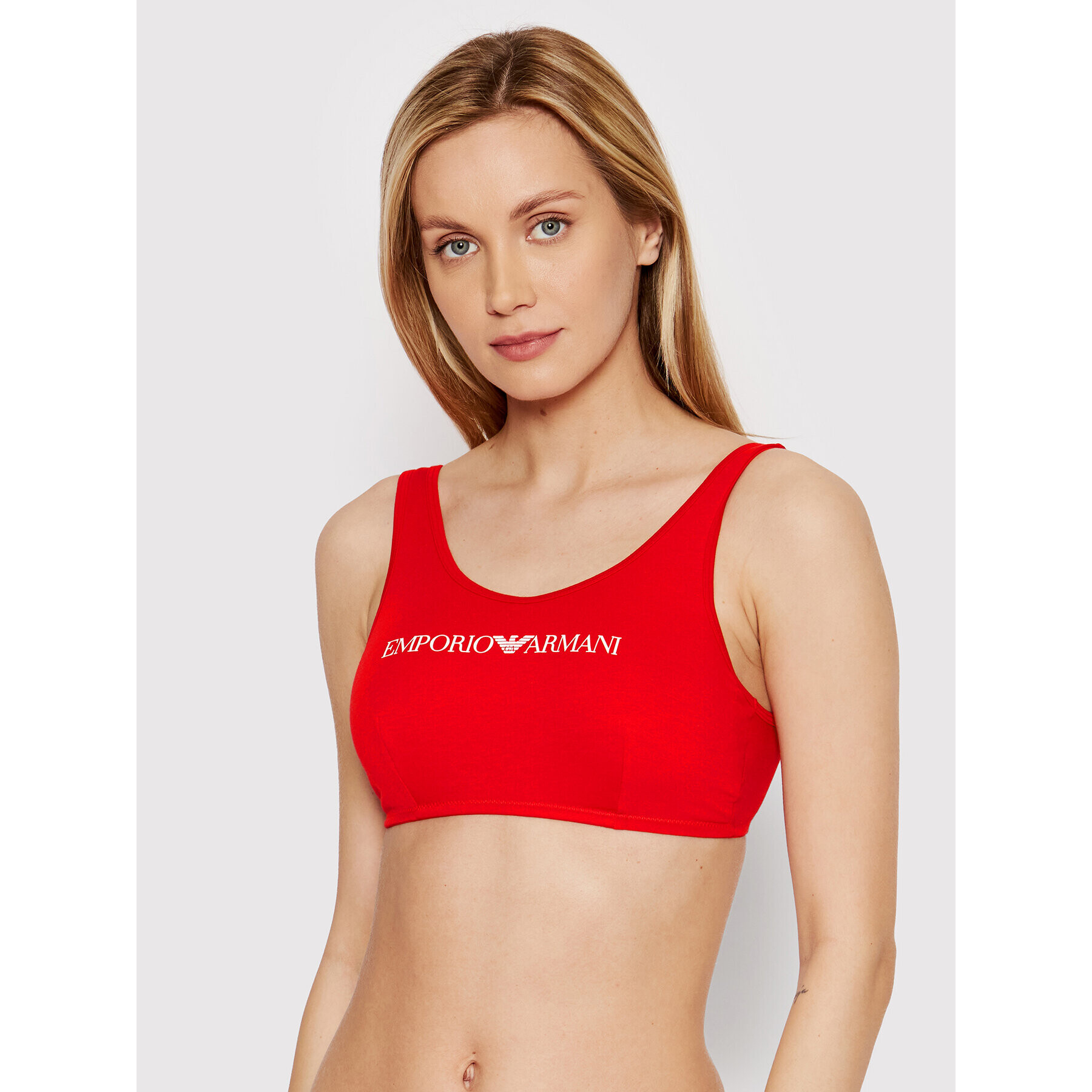 Emporio Armani Underwear Podprsenkový top 164403 2R227 04574 Červená - Pepit.sk