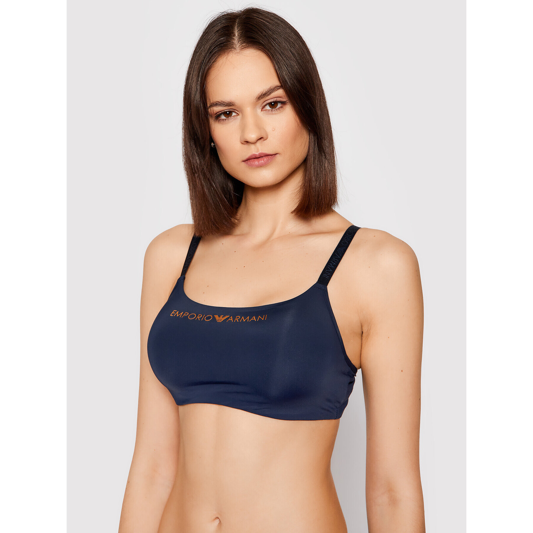 Emporio Armani Underwear Podprsenkový top 164406 1P284 00135 Tmavomodrá - Pepit.sk