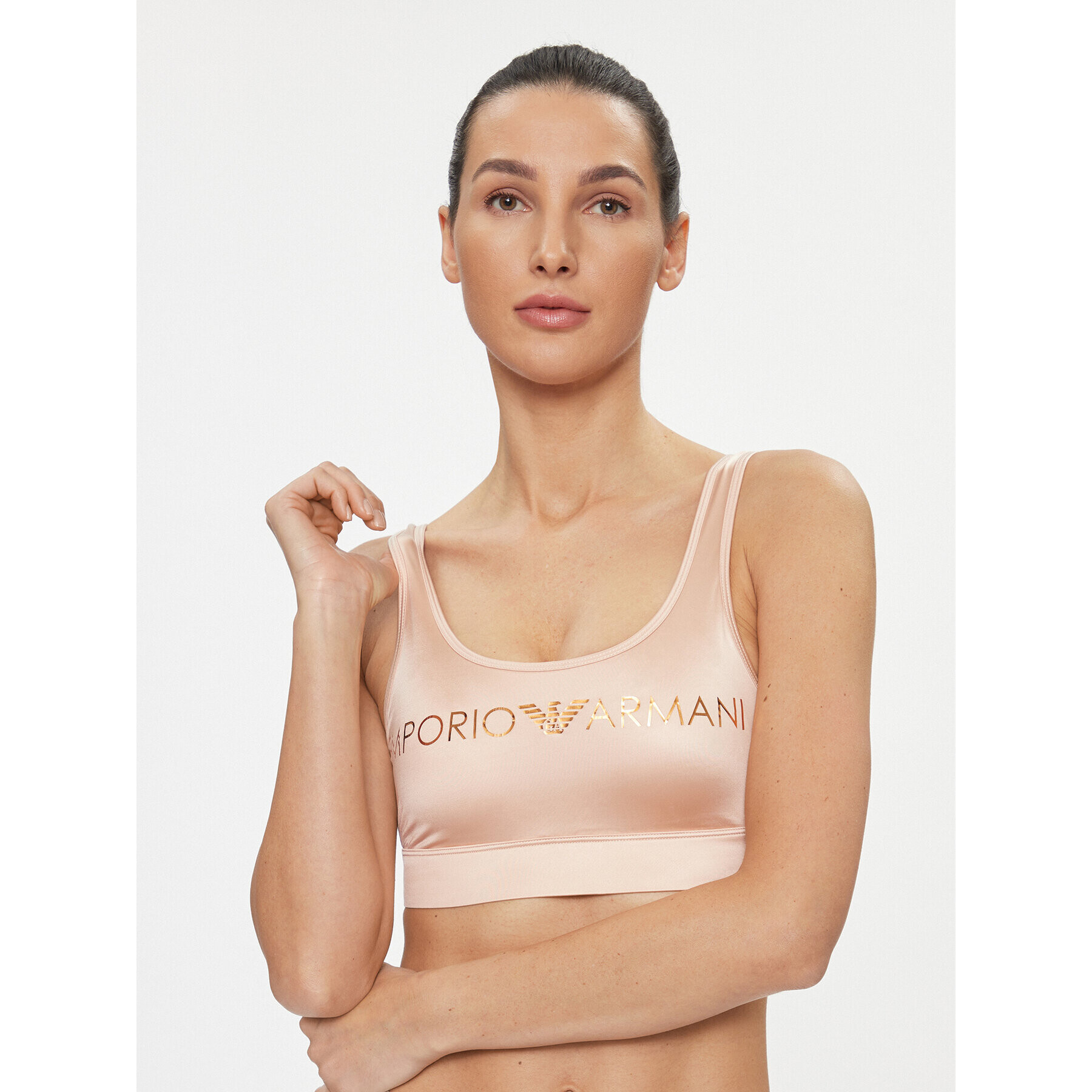 Emporio Armani Underwear Podprsenkový top 164710 3F235 03050 Béžová - Pepit.sk