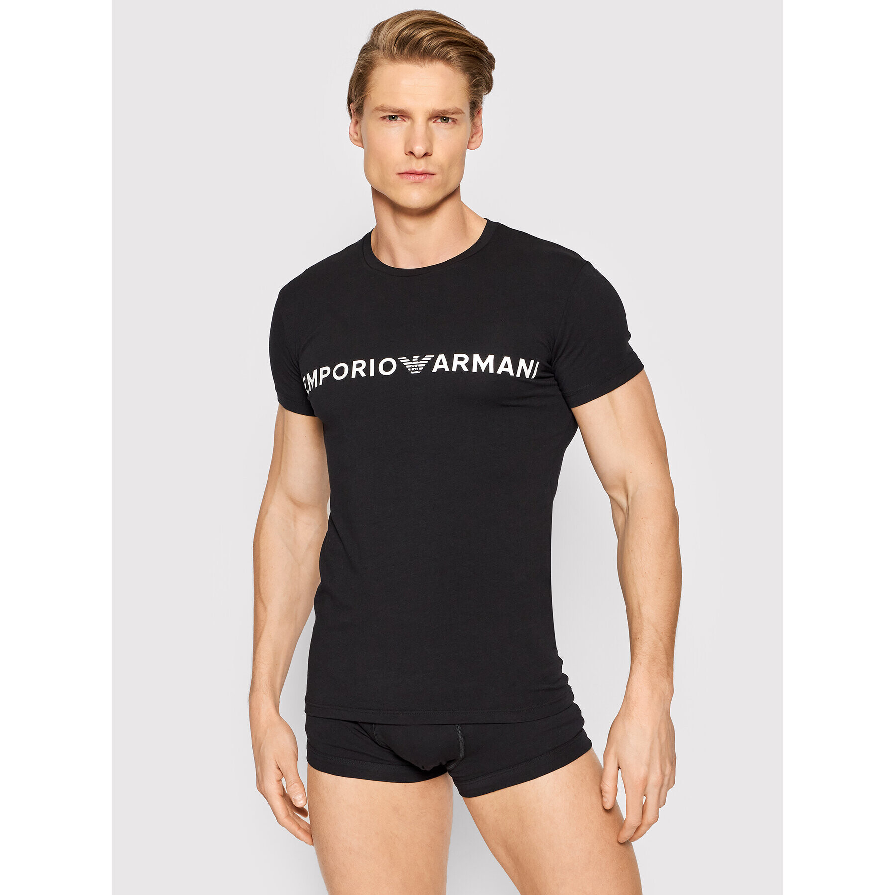 Emporio Armani Underwear Pyžamo 111604 2R516 00020 Čierna Regular Fit - Pepit.sk