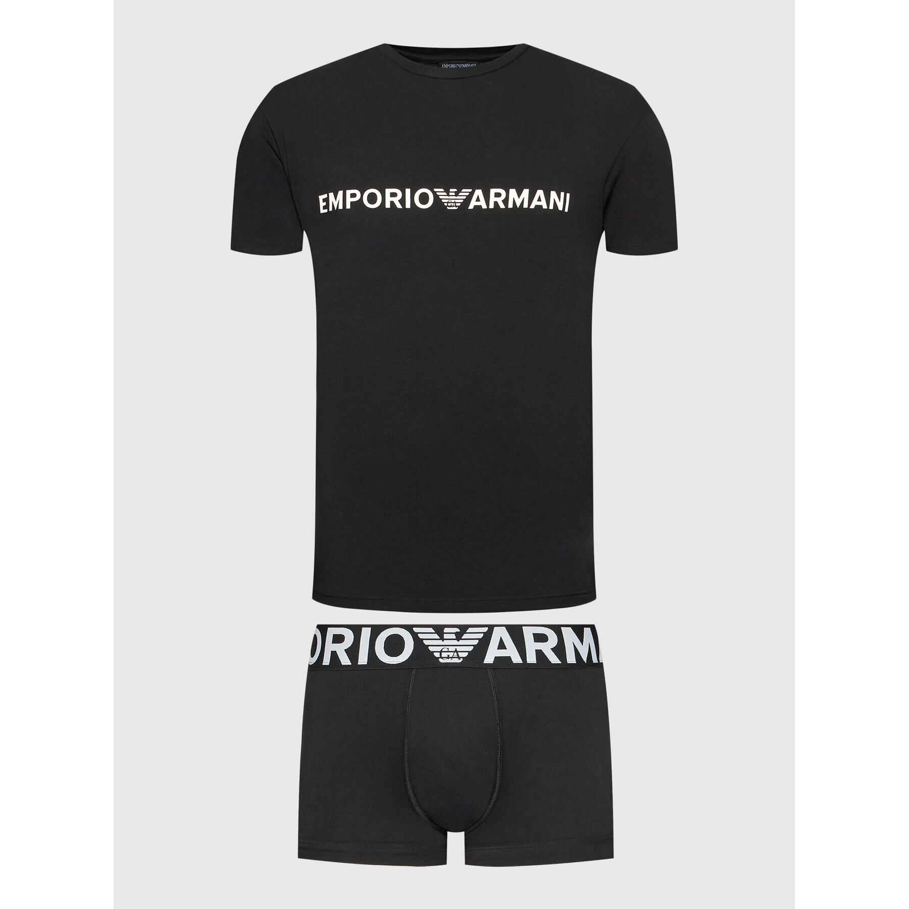 Emporio Armani Underwear Pyžamo 111604 2R516 00020 Čierna Regular Fit - Pepit.sk