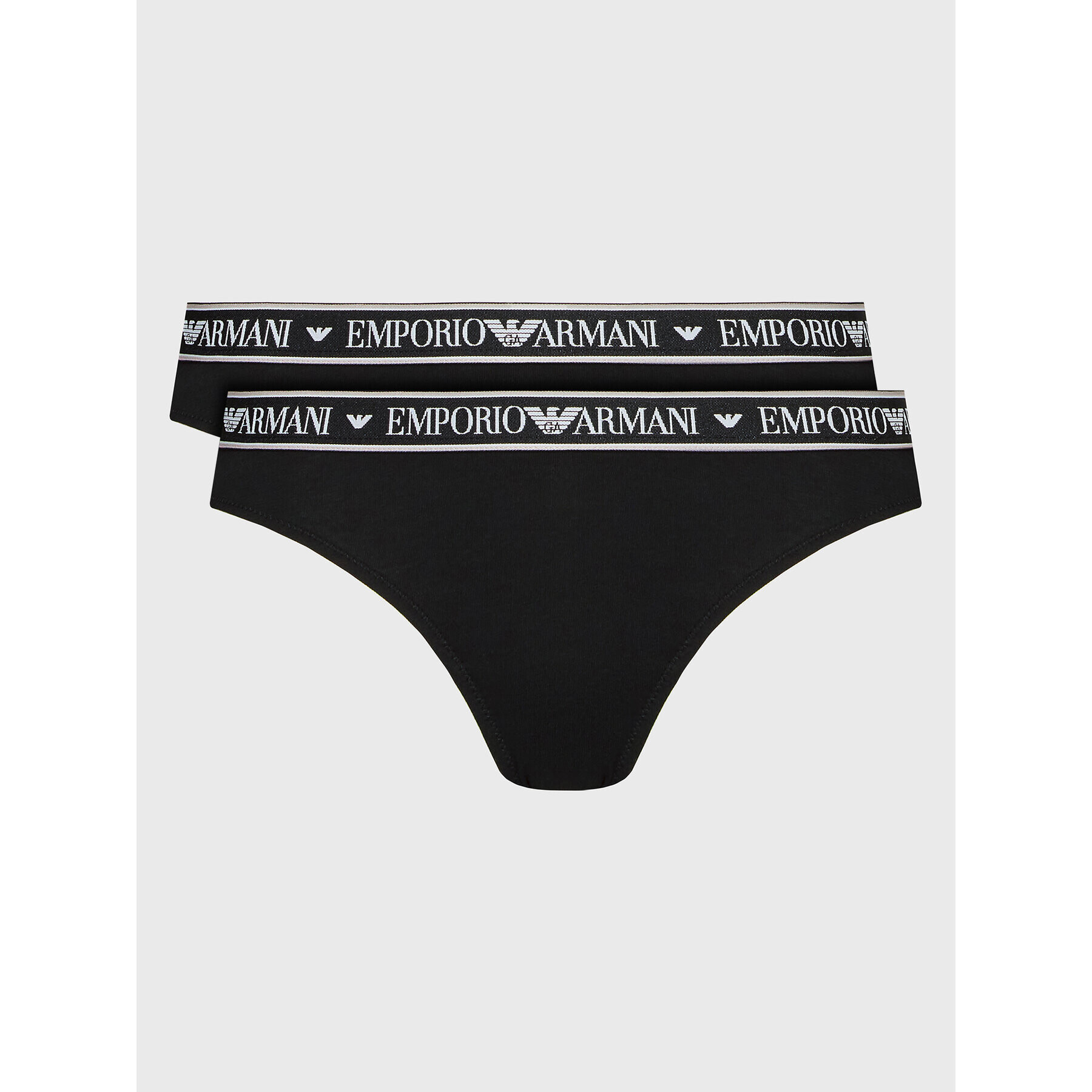 Emporio Armani Underwear Súprava 2 kusov brazílskych nohavičiek 163337 2F227 00020 Čierna - Pepit.sk