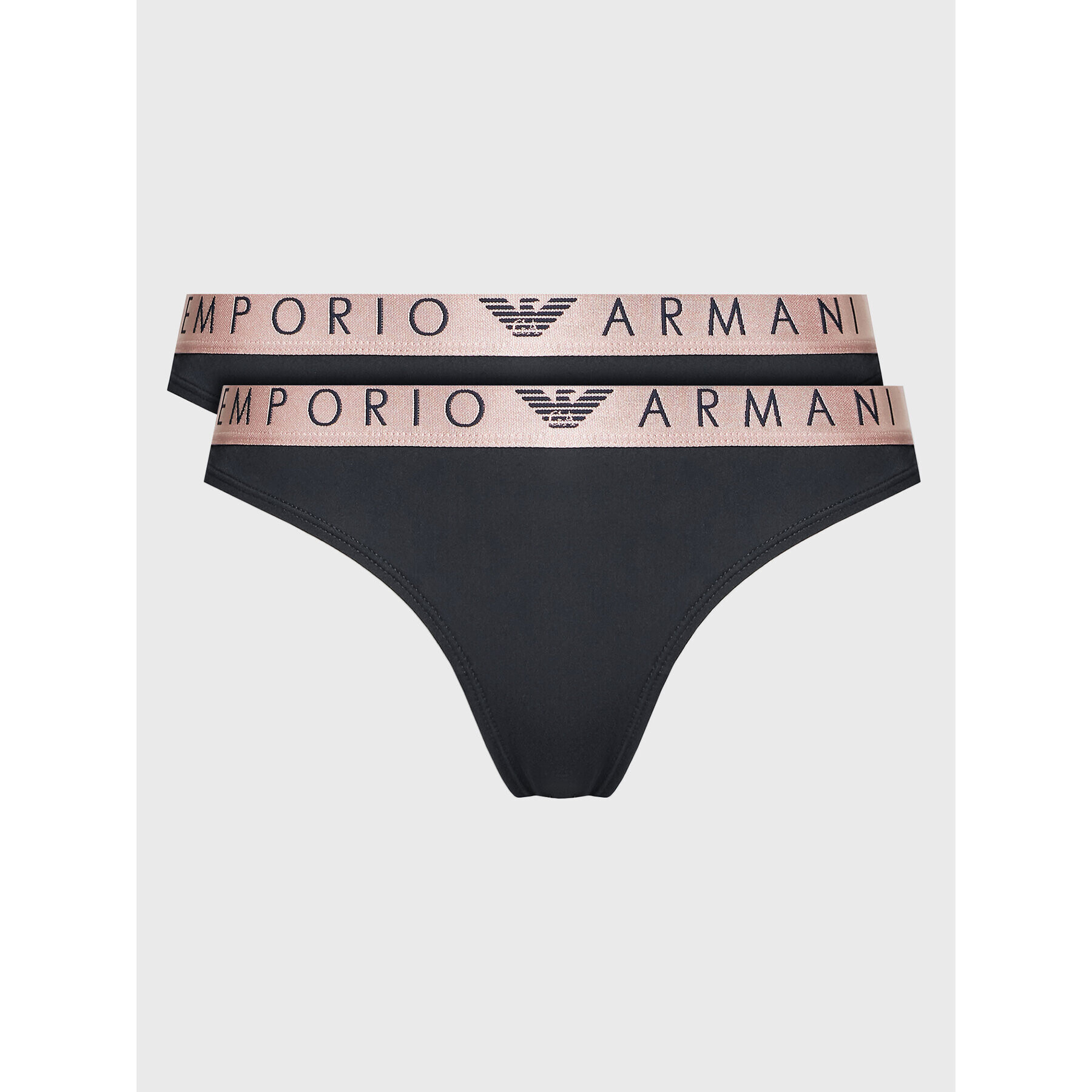 Emporio Armani Underwear Súprava 2 kusov brazílskych nohavičiek 163337 2F235 00020 Čierna - Pepit.sk