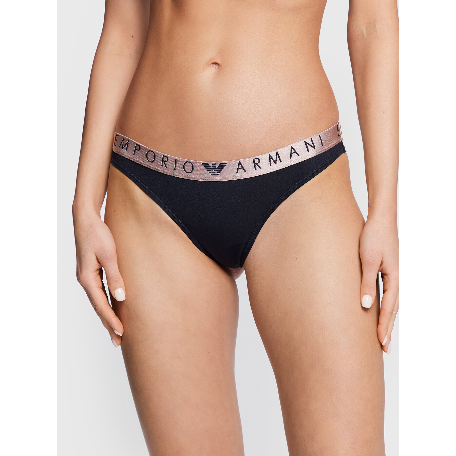 Emporio Armani Underwear Súprava 2 kusov brazílskych nohavičiek 163337 2F235 00135 Tmavomodrá - Pepit.sk