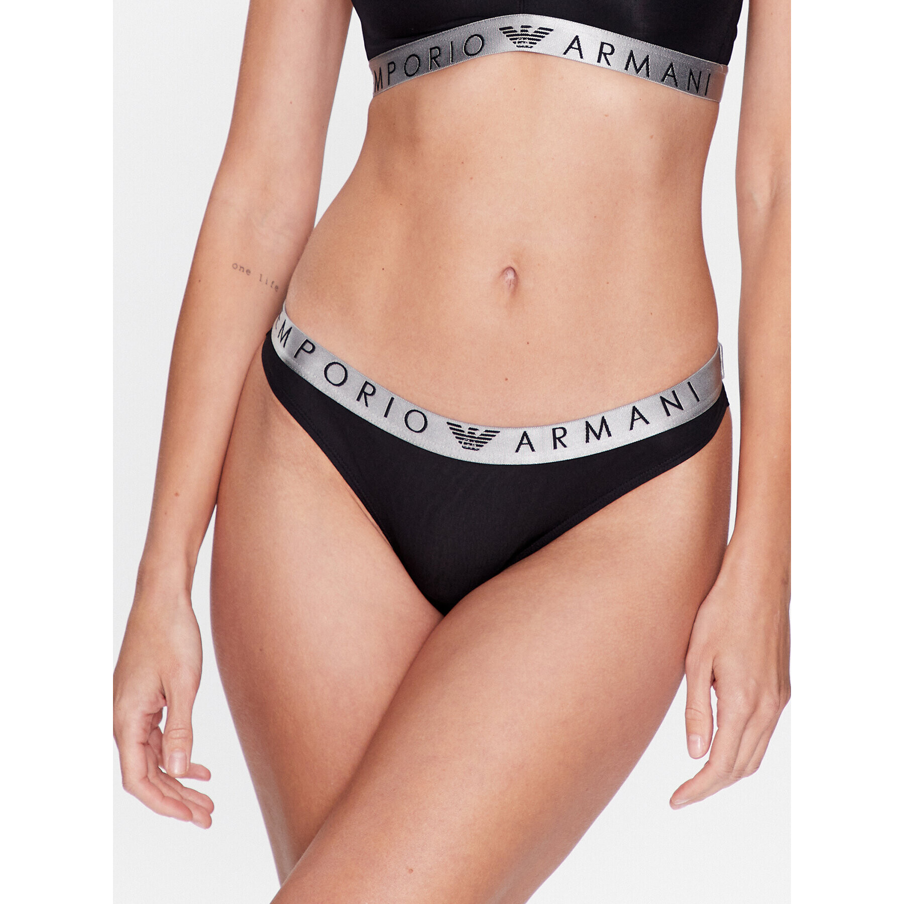 Emporio Armani Underwear Súprava 2 kusov brazílskych nohavičiek 163337 3R235 00020 Čierna - Pepit.sk