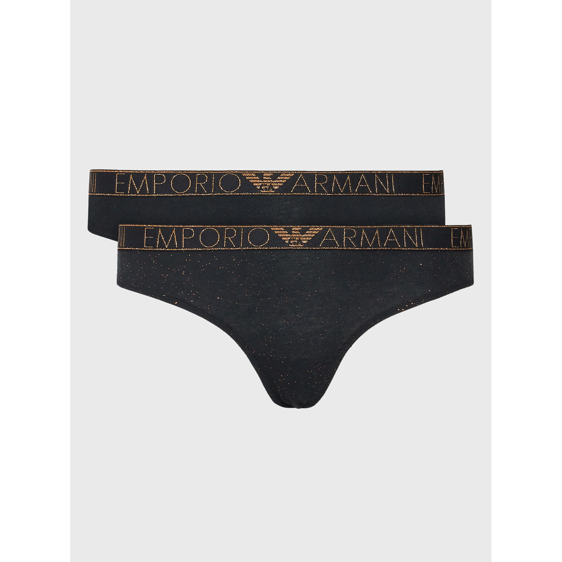 Emporio Armani Underwear Súprava 2 kusov stringových nohavičiek 163333 2F225 19421 Čierna - Pepit.sk