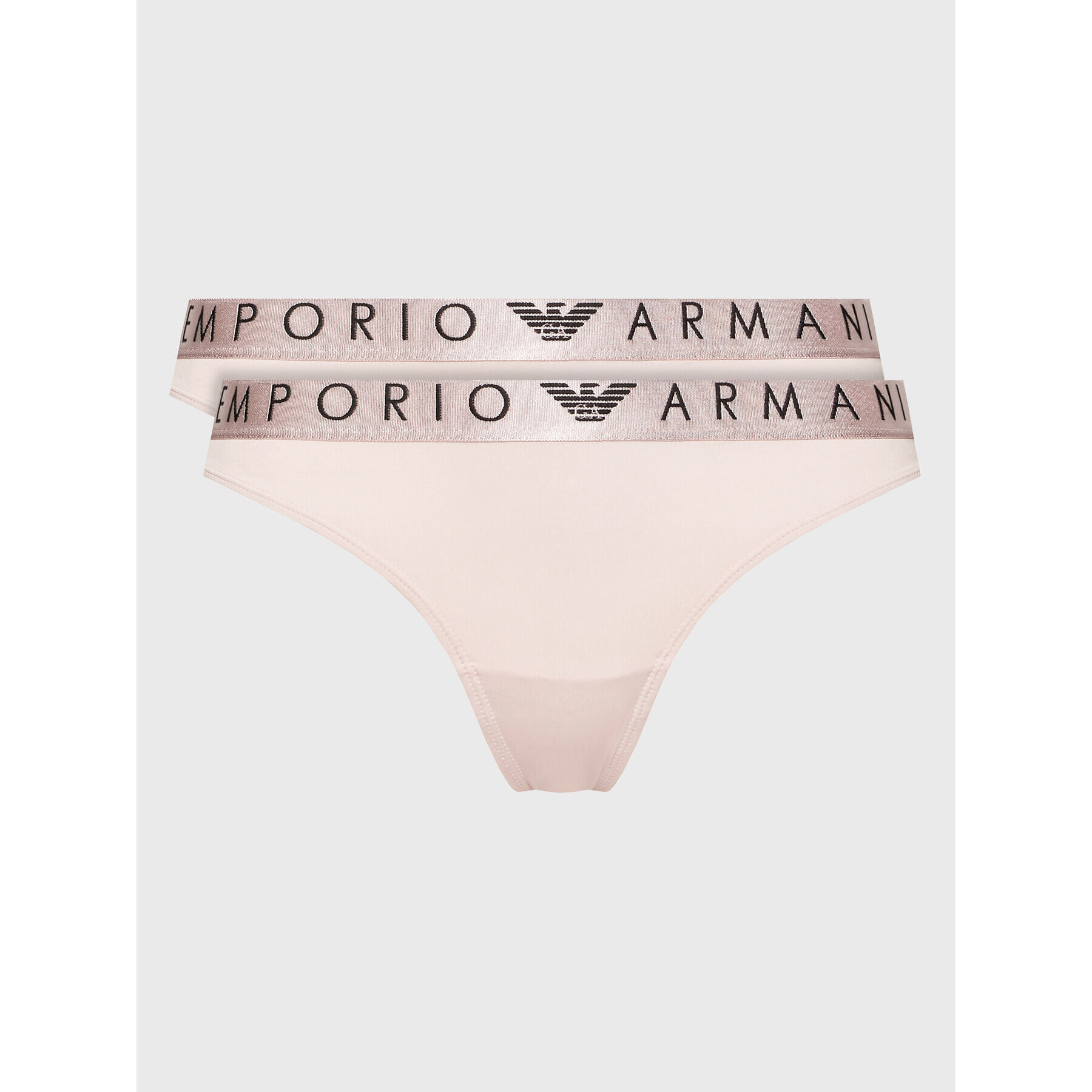 Emporio Armani Underwear Súprava 2 kusov stringových nohavičiek 163333 2F235 00470 Ružová - Pepit.sk