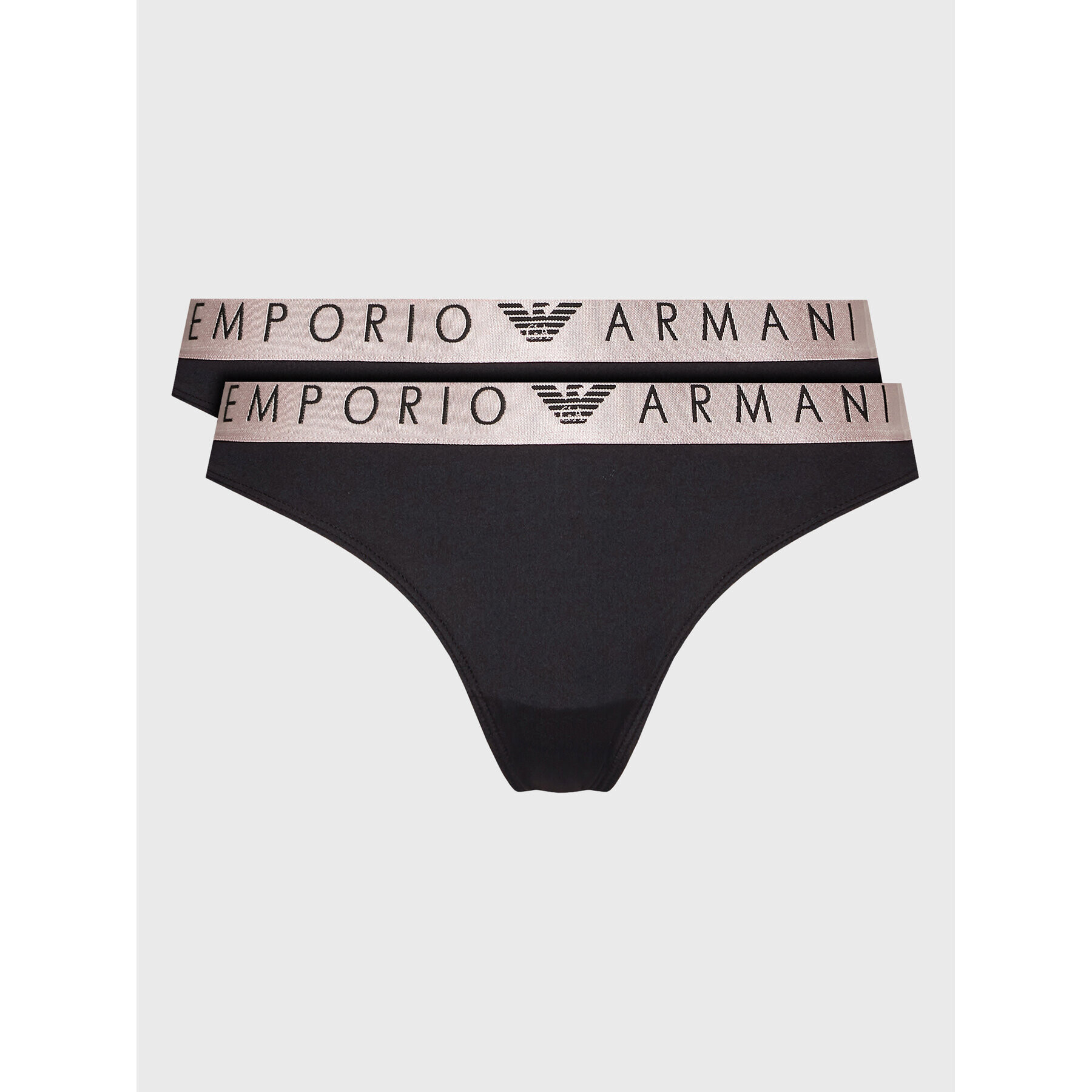 Emporio Armani Underwear Súprava 2 kusov stringových nohavičiek 163333 2F235 2F235 Čierna - Pepit.sk