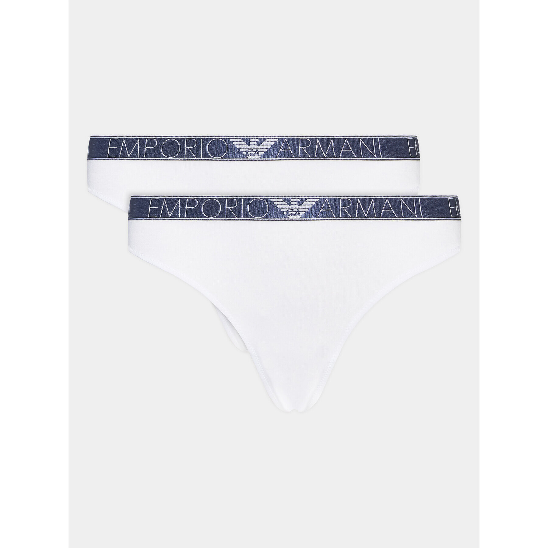 Emporio Armani Underwear Súprava 2 kusov stringových nohavičiek 163333 3R221 00010 Biela - Pepit.sk