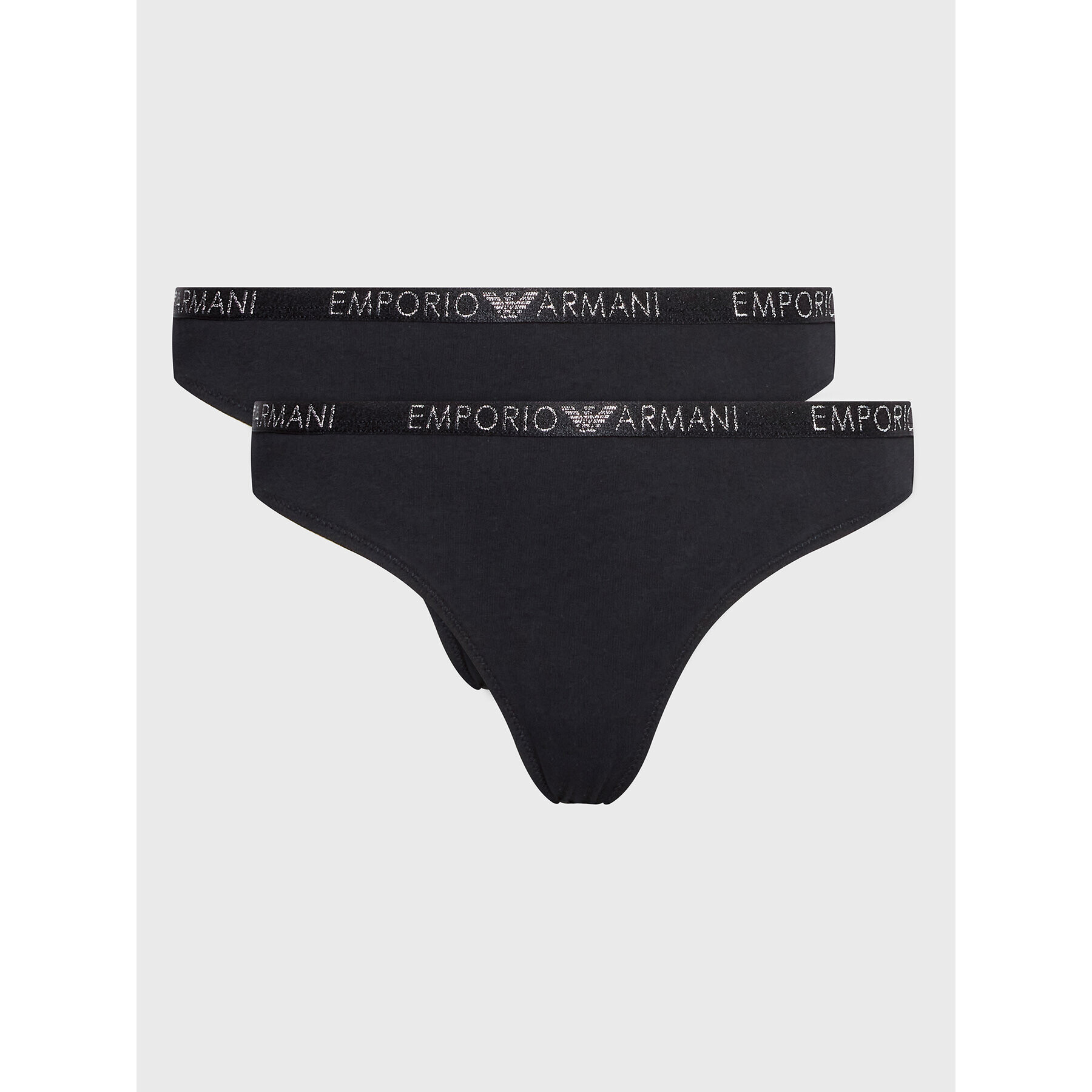 Emporio Armani Underwear Súprava 2 kusov stringových nohavičiek 163333 3R223 00020 Čierna - Pepit.sk