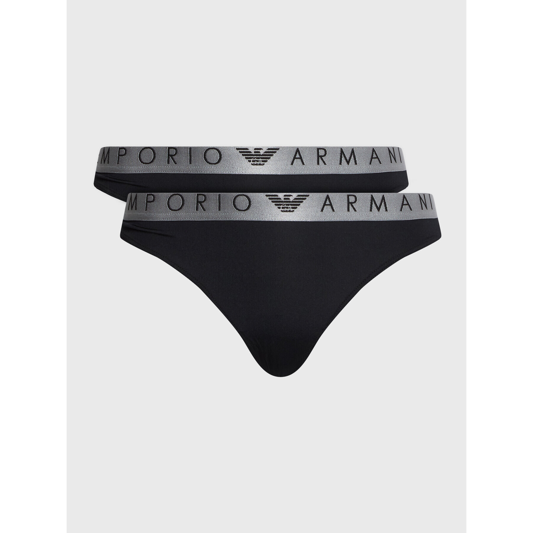 Emporio Armani Underwear Súprava 2 kusov stringových nohavičiek 163333 3R235 00020 Čierna - Pepit.sk